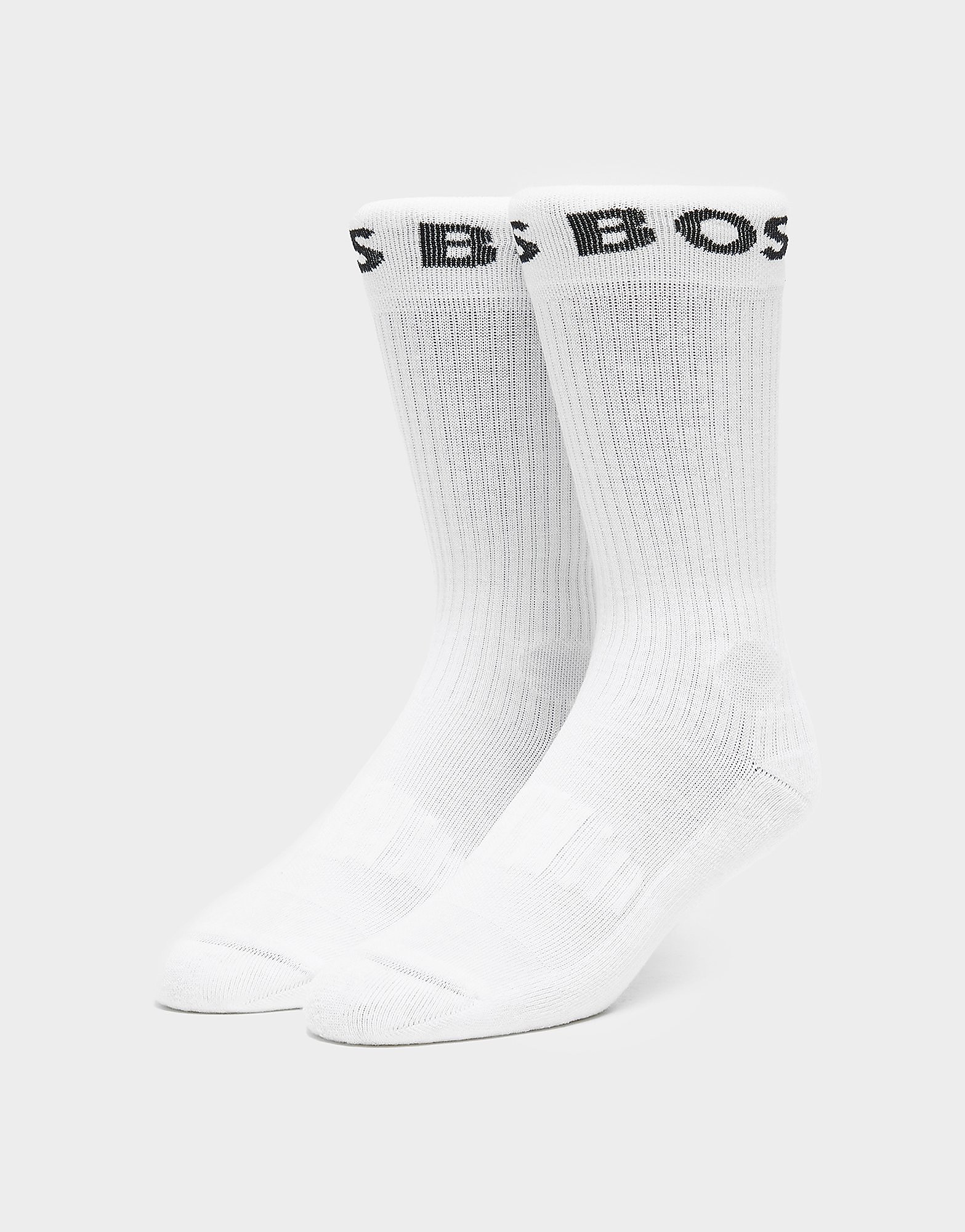 BOSS 2 Pack Sport Socks - White - Mens, White