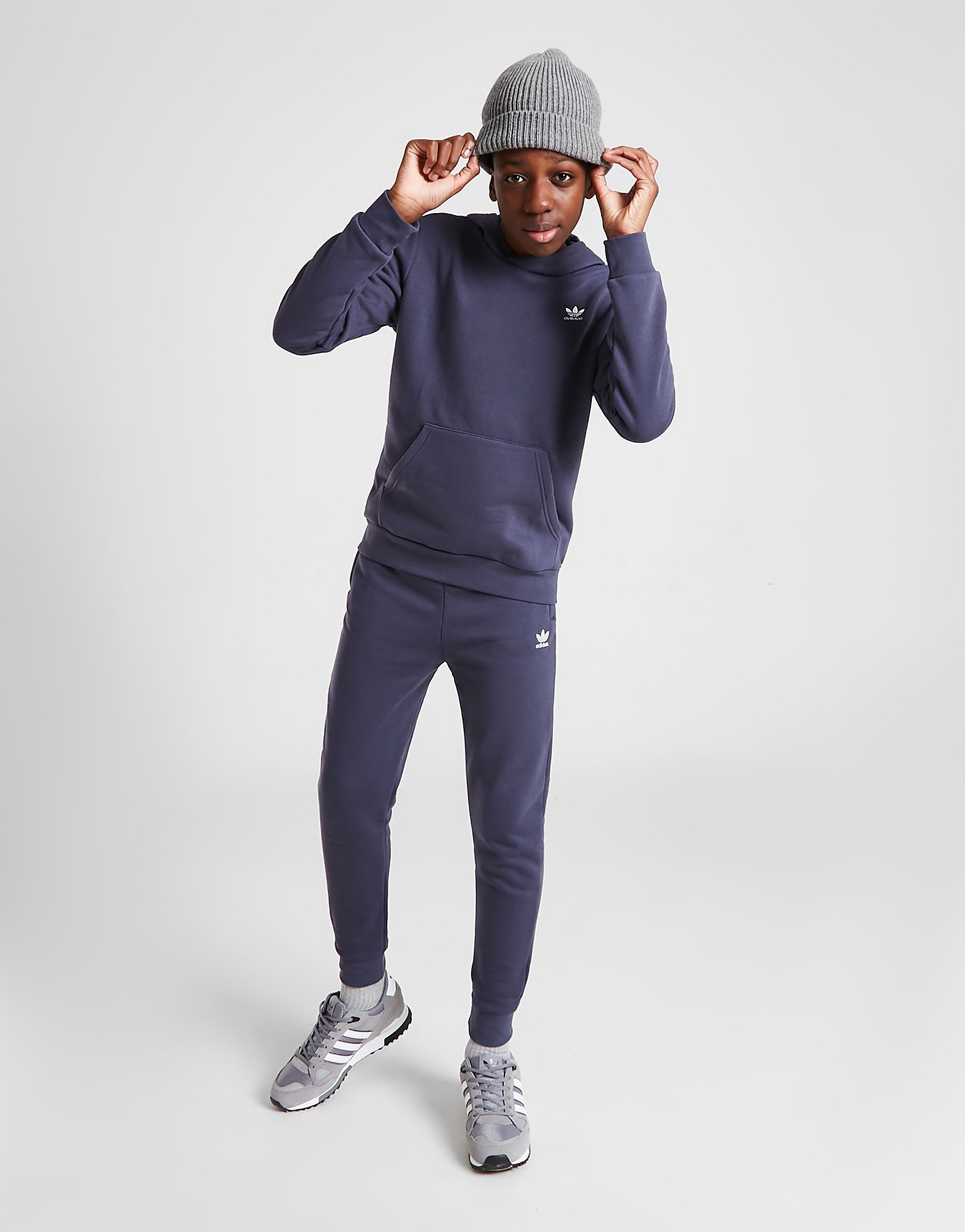 

adidas Originals Trefoil Essential Fleece Joggers Junior - Shadow Navy - Kids, Shadow Navy