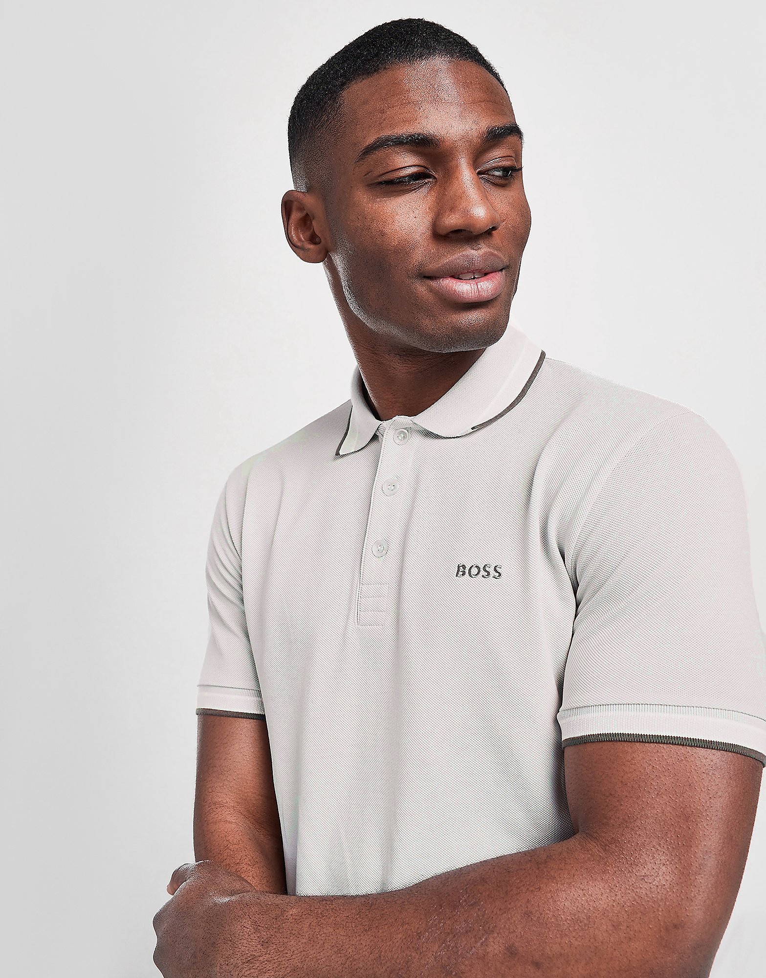 

BOSS Paddy Polo Shirt - Grey - Mens, Grey