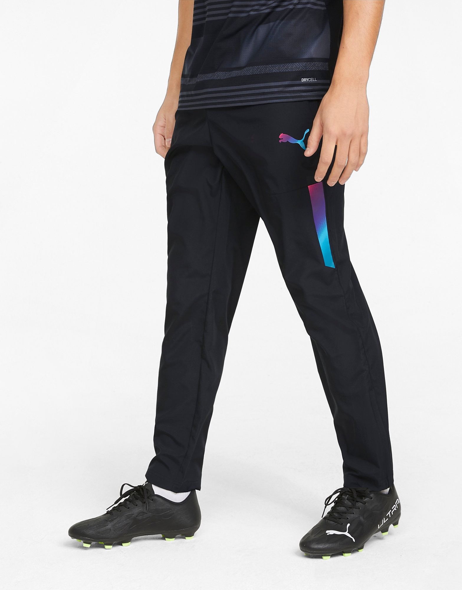 

Puma Manchester City Pre Match Woven Track Pants - Black - Mens, Black