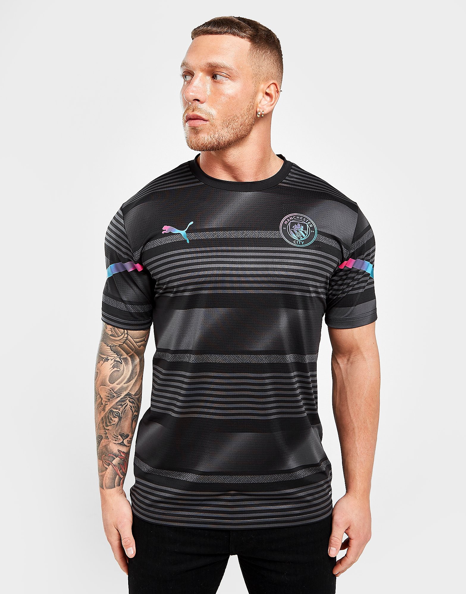 

Puma Manchester City FC Pre Match Shirt - Black - Mens, Black