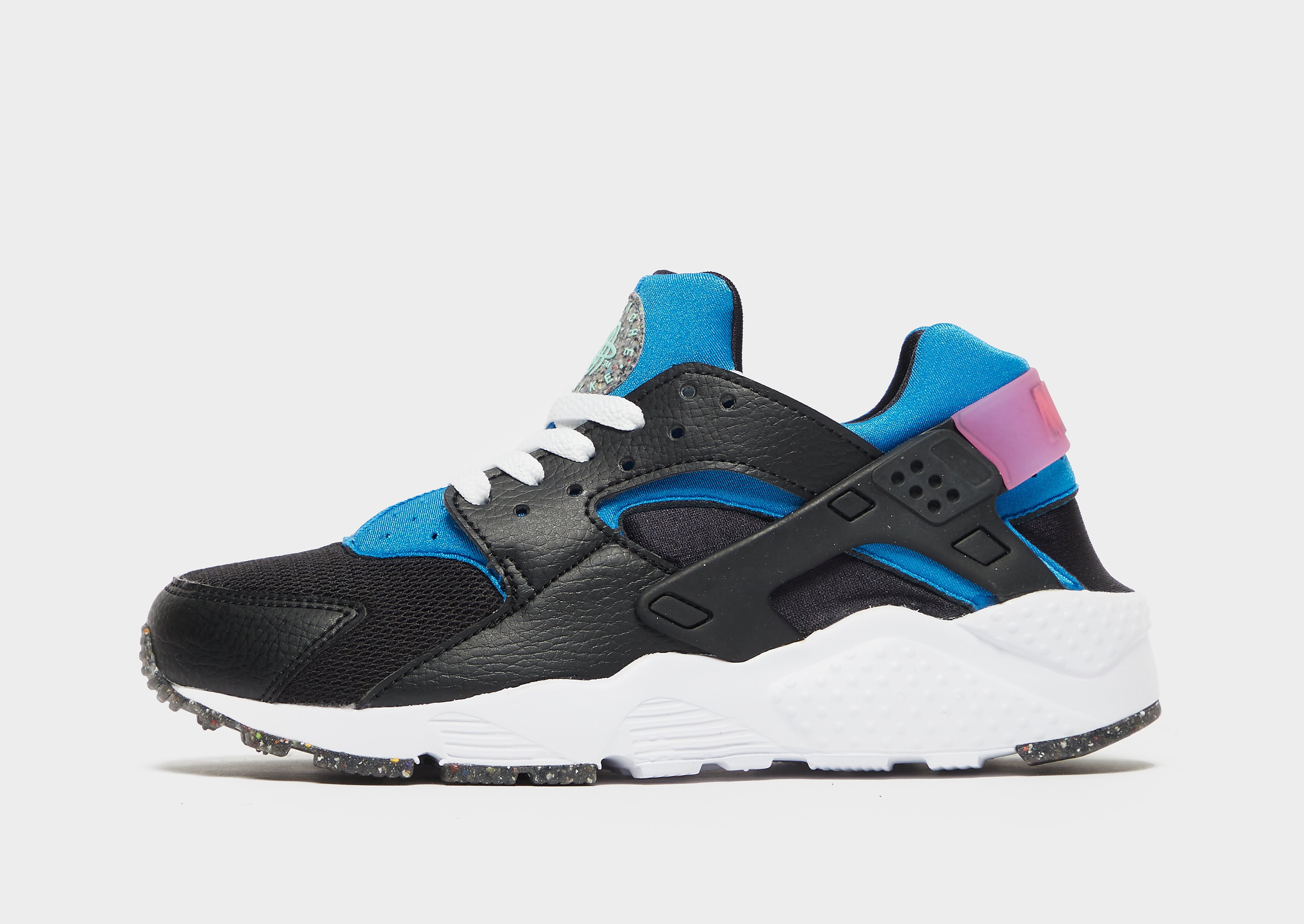 

Nike Air Huarache Junior - Black/Light Photo Blue/Active Pink/Mint Foam/Blue - Kids, Black/Light Photo Blue/Active Pink/Mint Foam/Blue