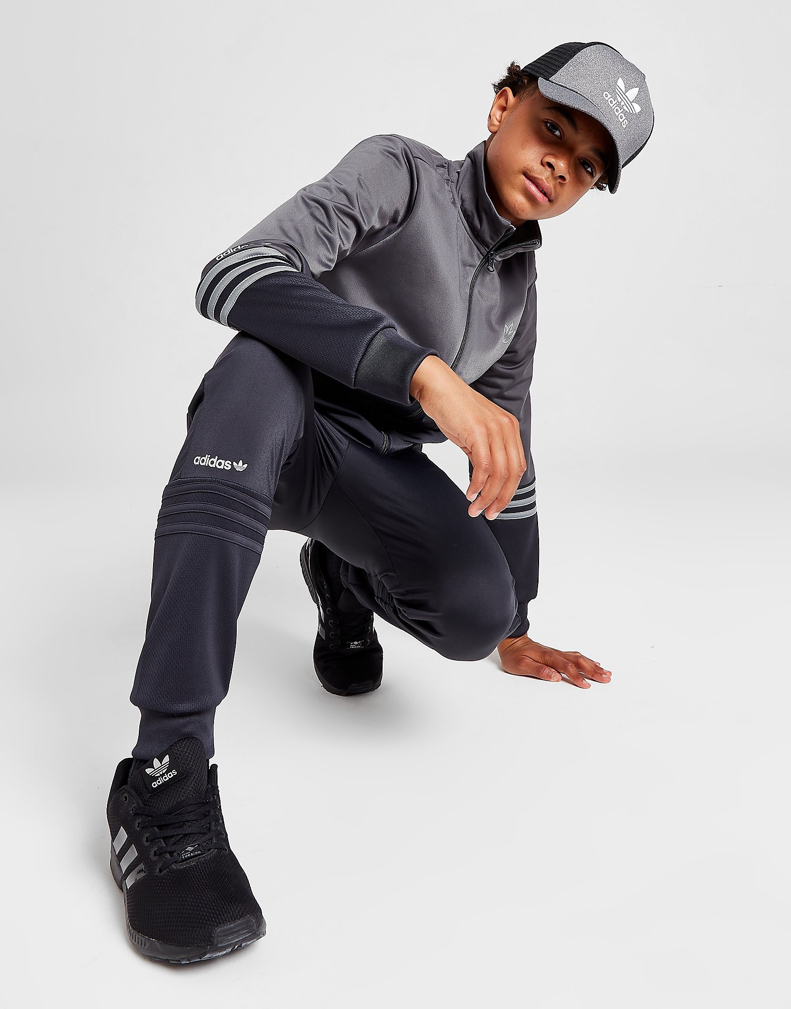 adidas Originals Trefoil Track Pants Junior, Svart
