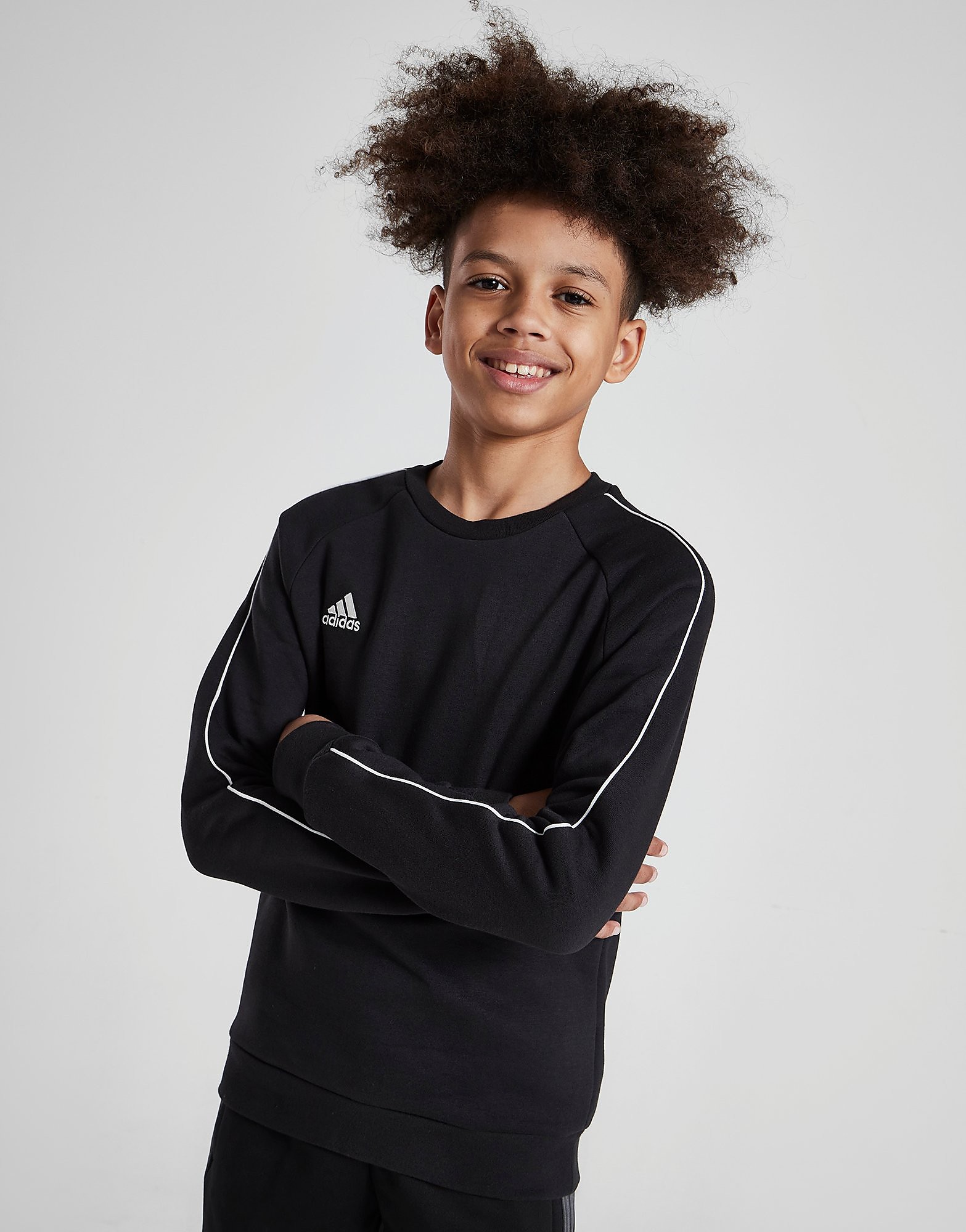 

adidas Core 18 Sweatshirt Junior - Black / White - Kids, Black / White