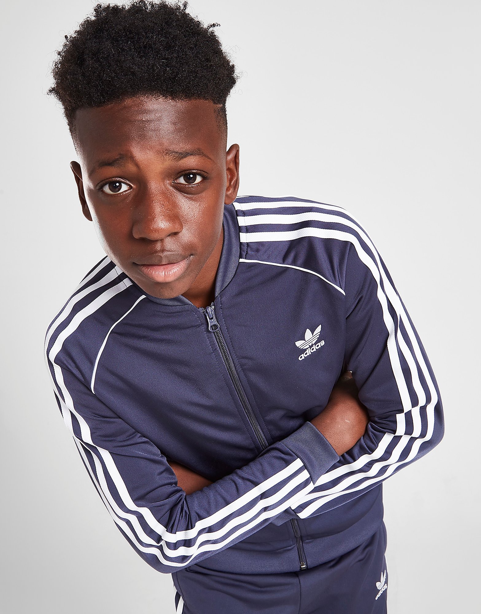 

adidas Originals SST Track Top Junior - Shadow Navy / White - Kids, Shadow Navy / White