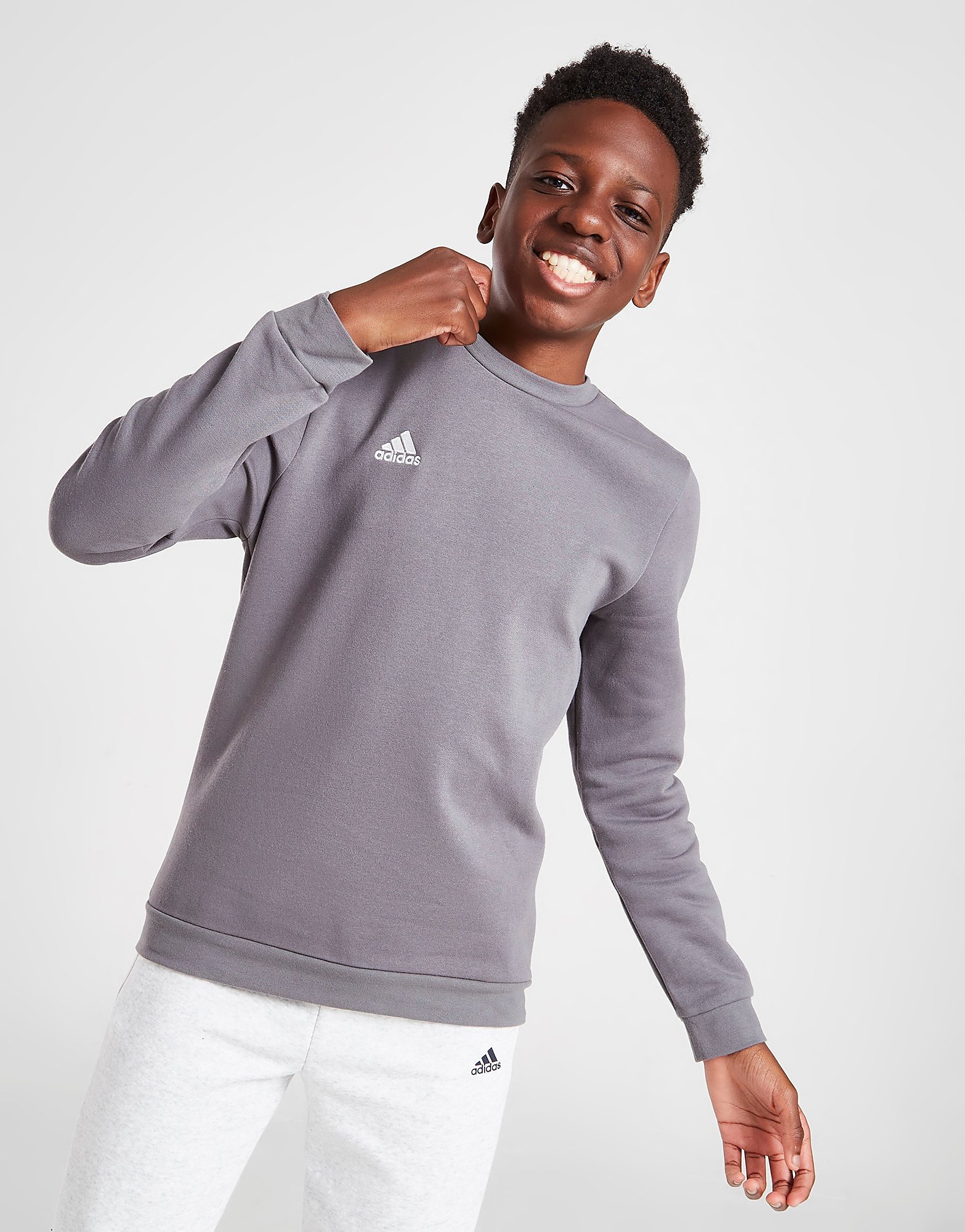 

adidas Entrada 22 Sweatshirt Junior - Team Grey Four - Kids, Team Grey Four
