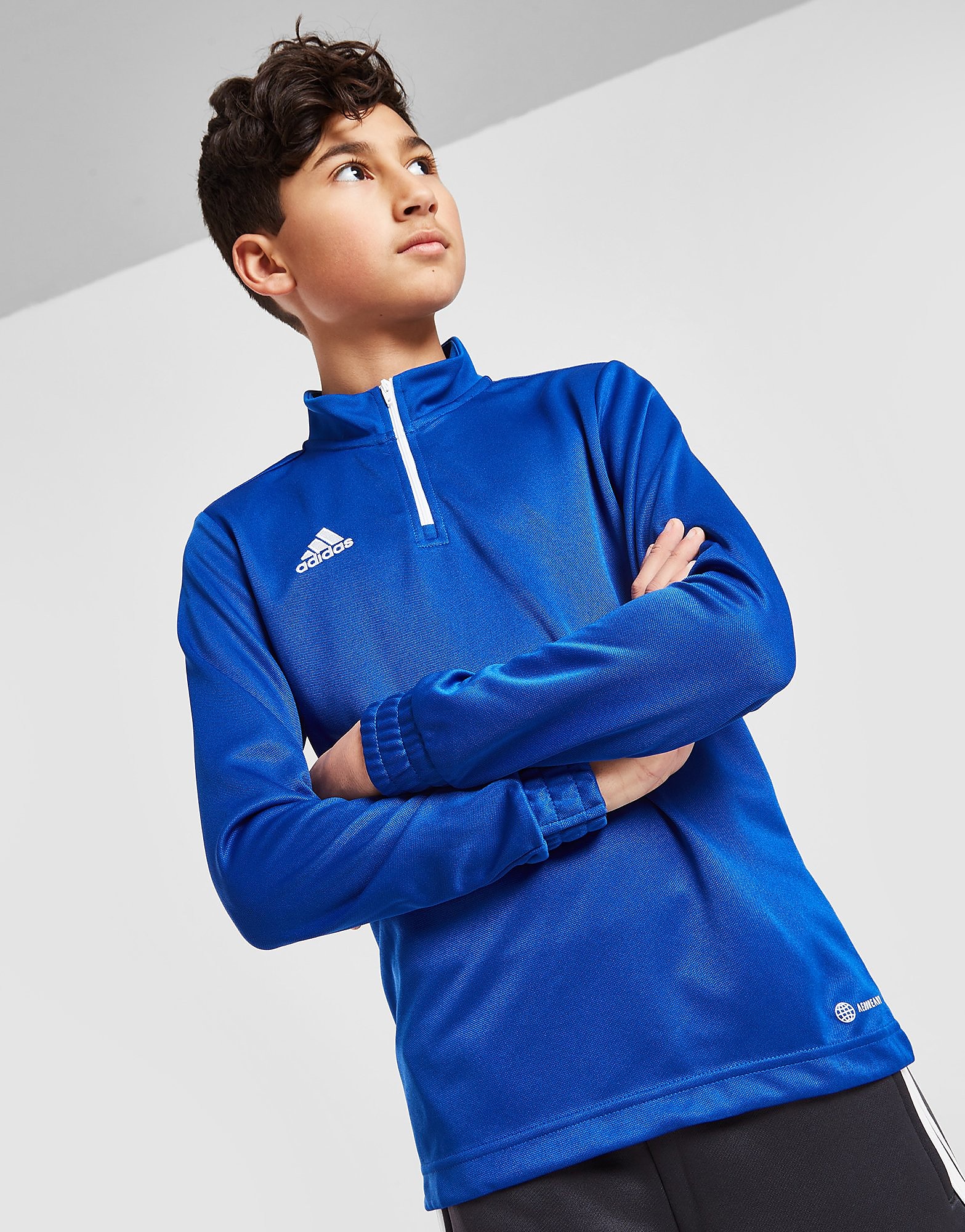 

adidas Entrada 22 1/4 Zip Top Junior - Blue - Kids, Blue