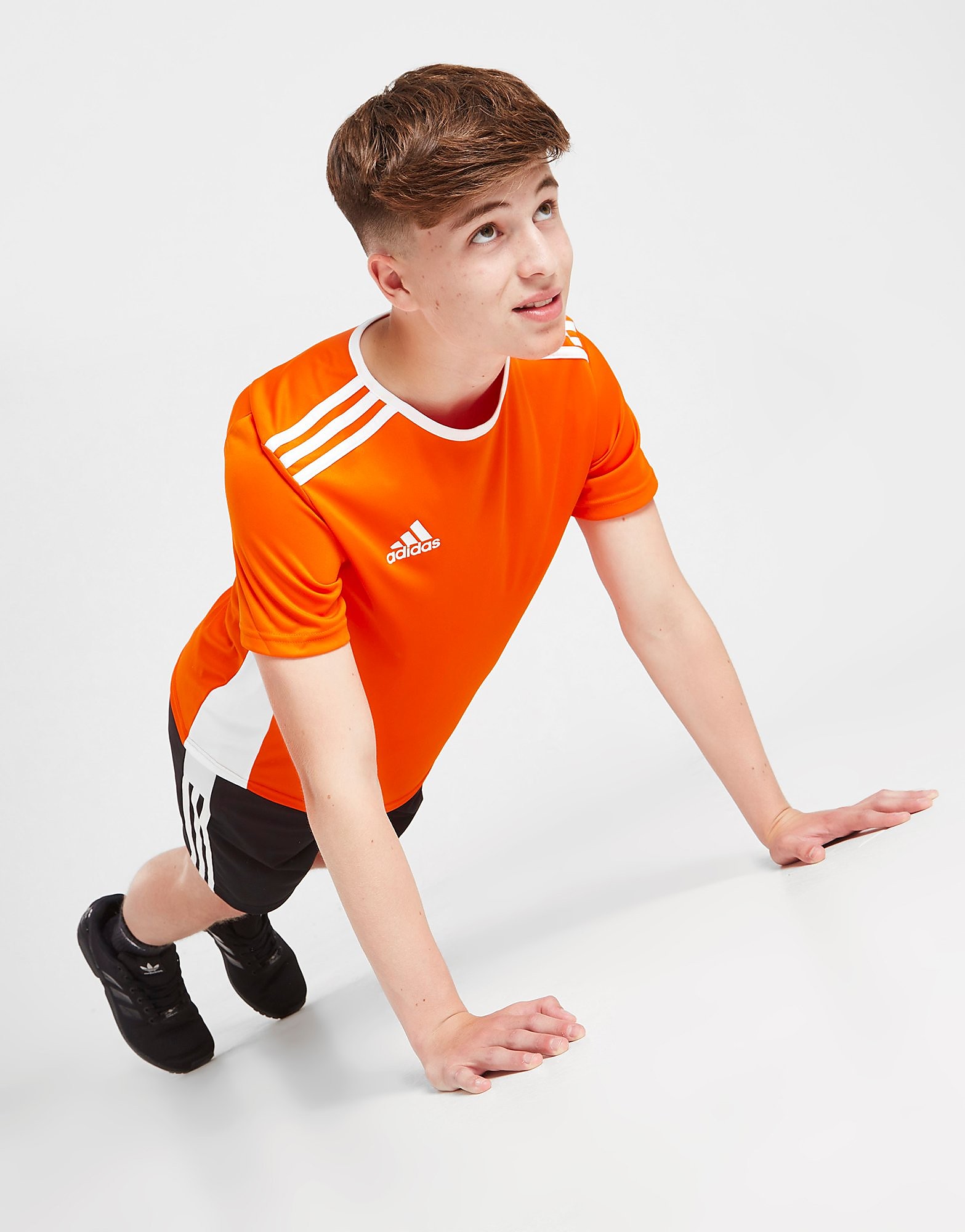 

adidas Entrada 18 T-Shirt Junior - Orange - Kids, Orange