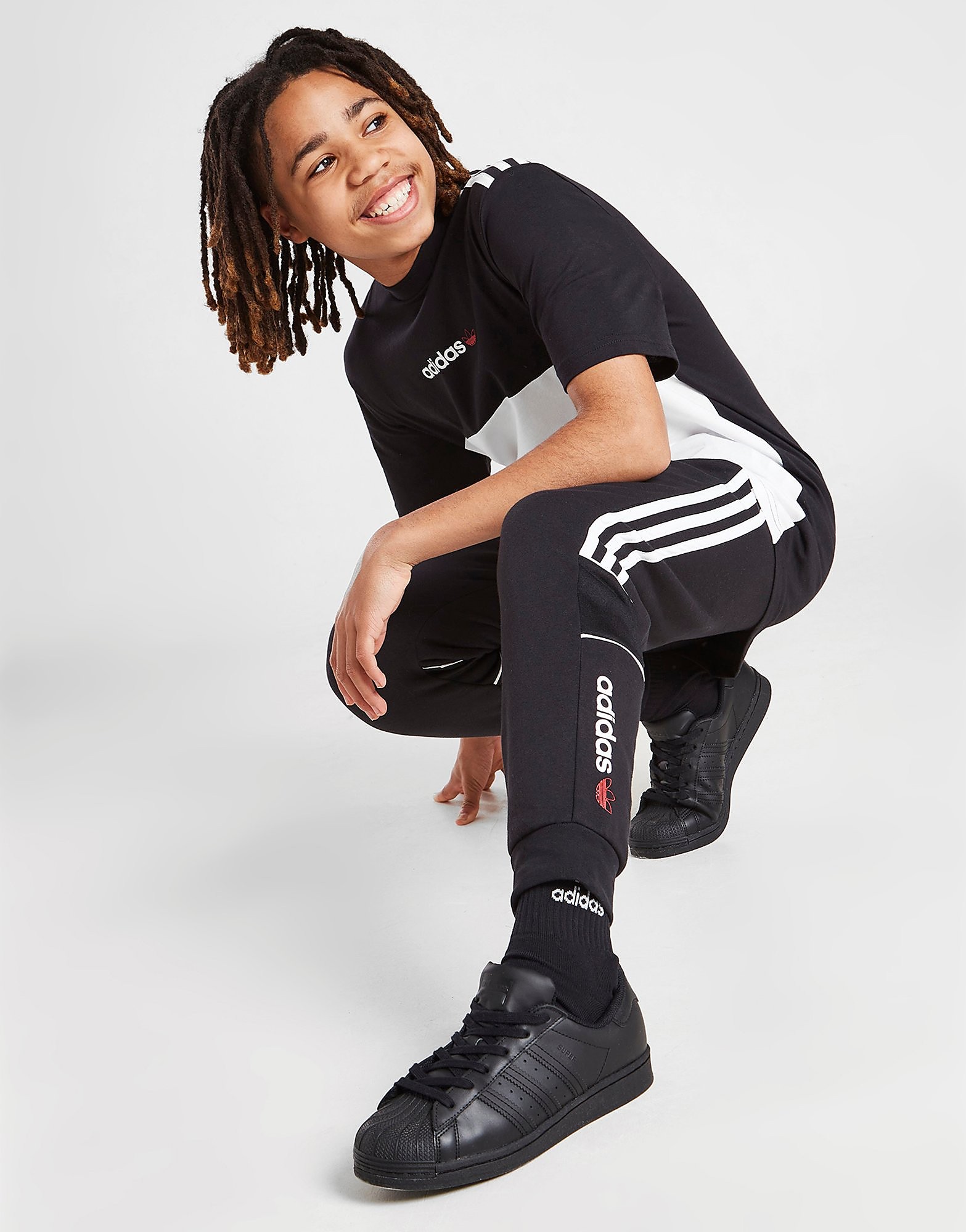 Adidas Originals Joggers Itasca para Júnior - Only at JD - Preto - Kids, Preto