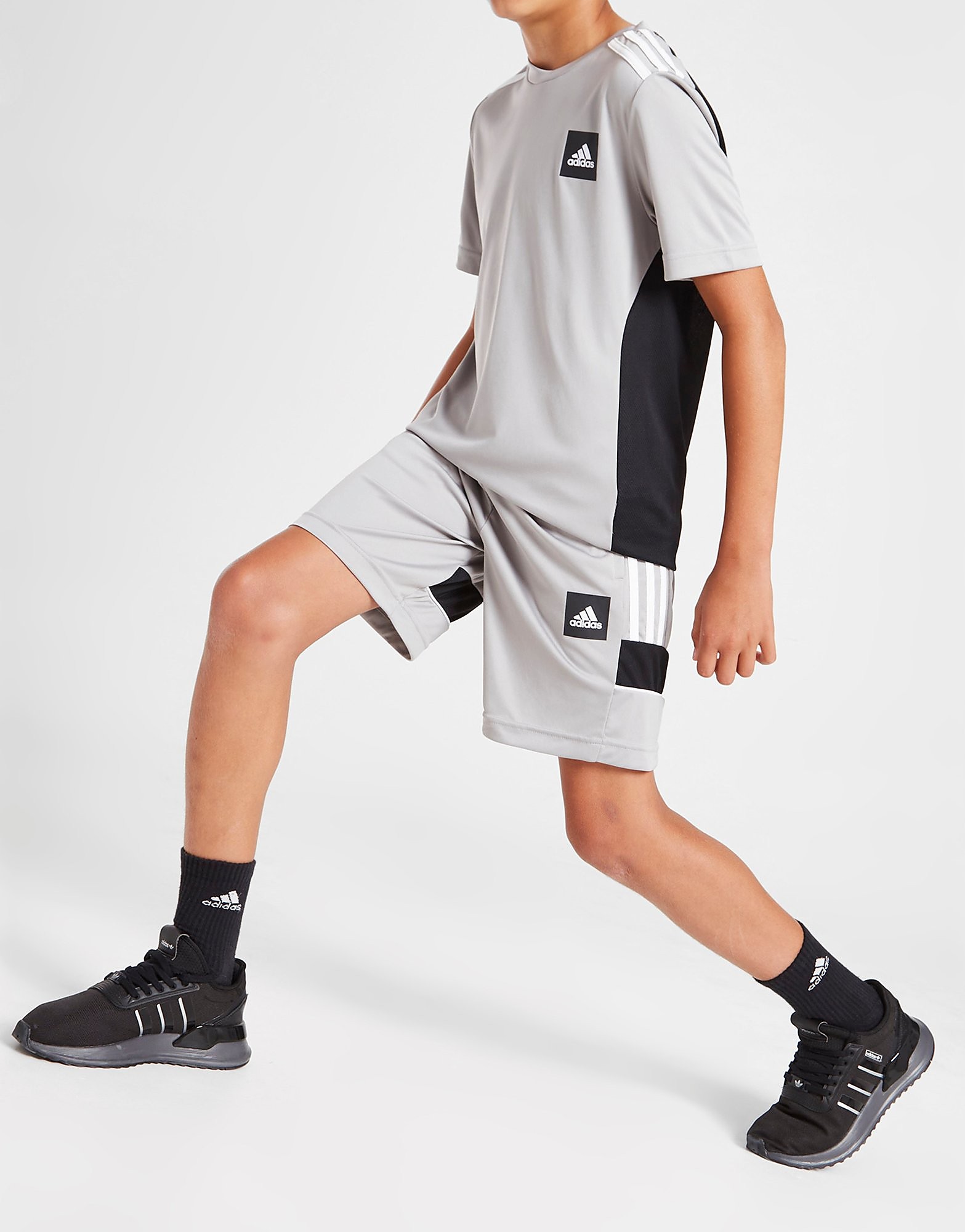 

adidas Match Shorts Junior - Grey - Kids, Grey