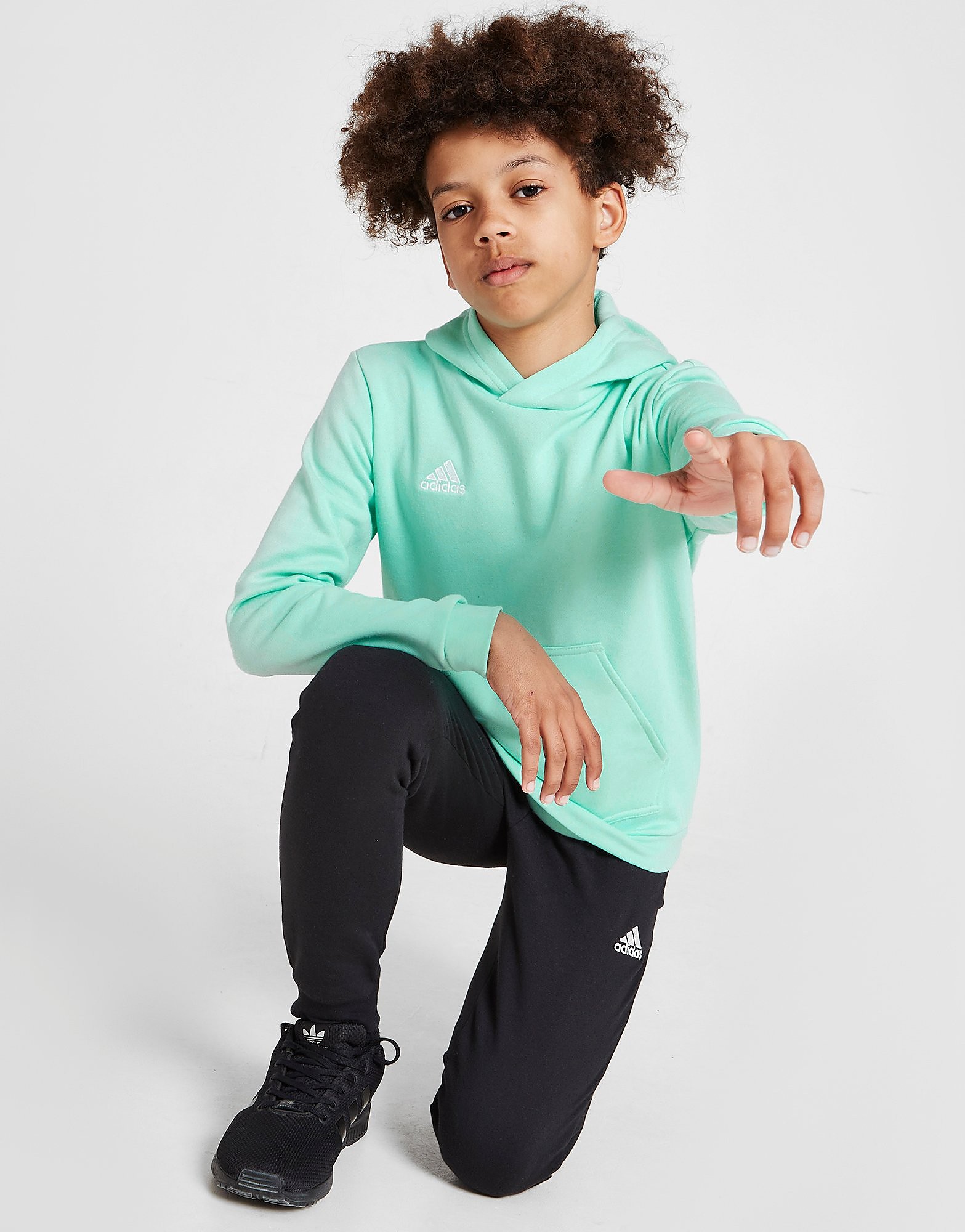 

adidas Entrada 22 Overhead Hoodie Junior - Clear Mint - Kids, Clear Mint
