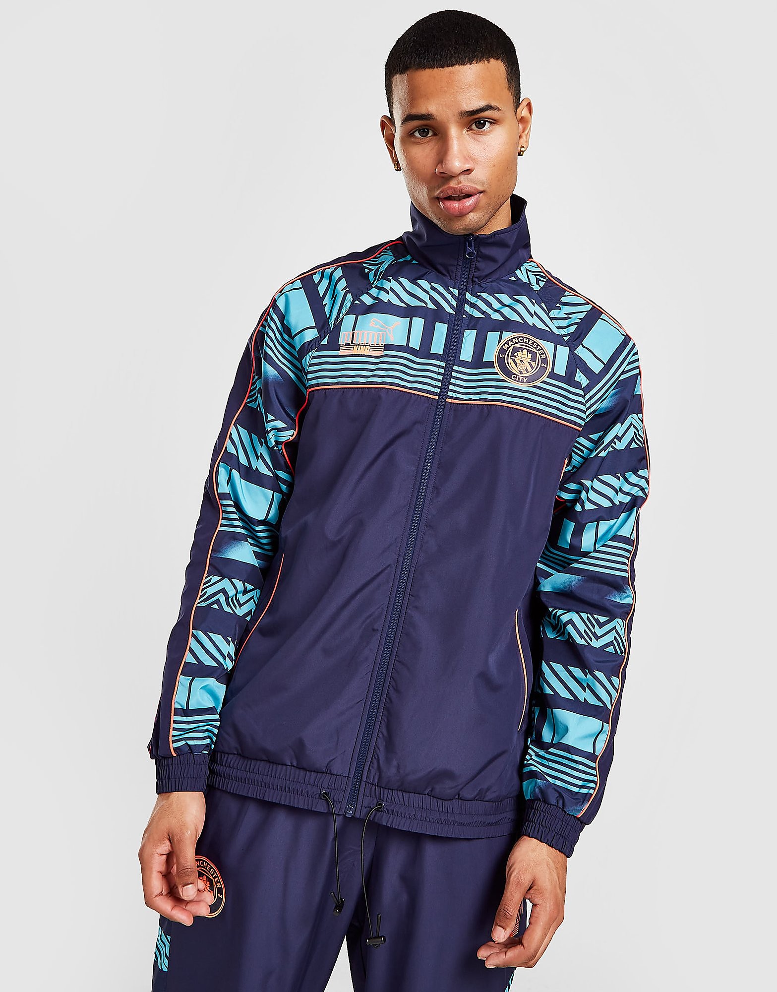 

Puma Manchester City Heritage Jacket - Blue - Mens, Blue