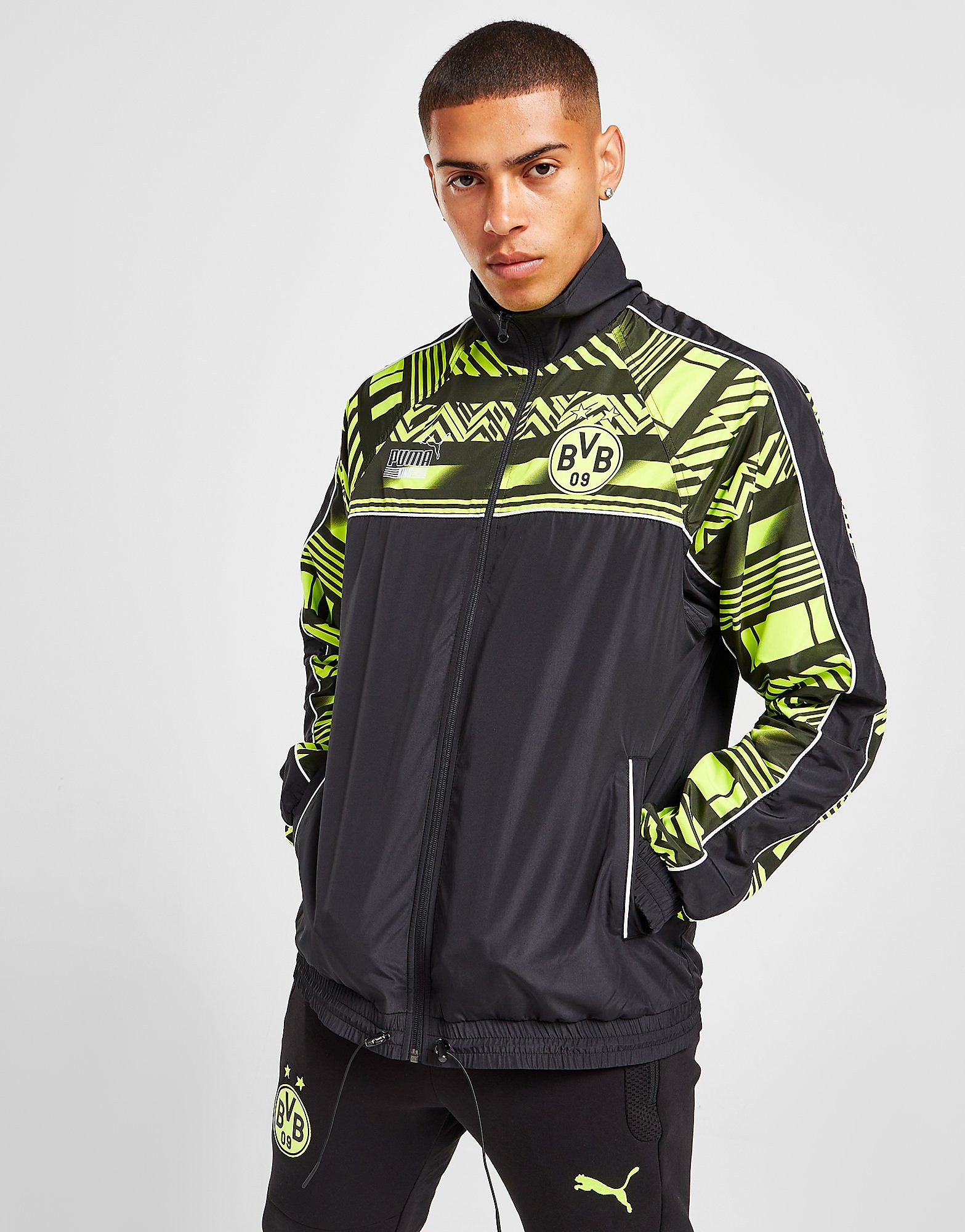 

Puma Borussia Dortmund Heritage Jacket - Black - Mens, Black