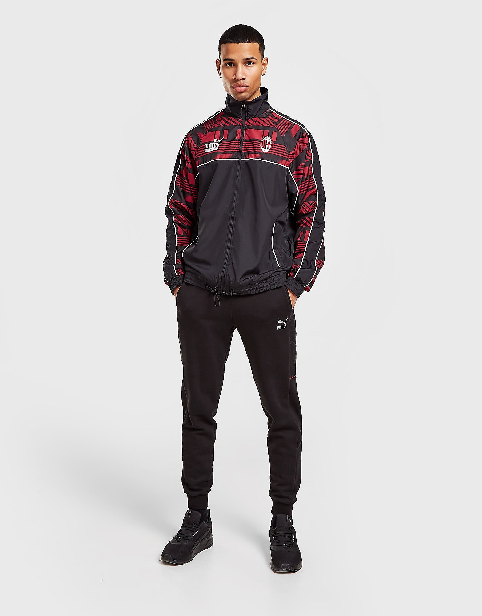 

Puma AC Milan Heritage Jacket - Black - Mens, Black