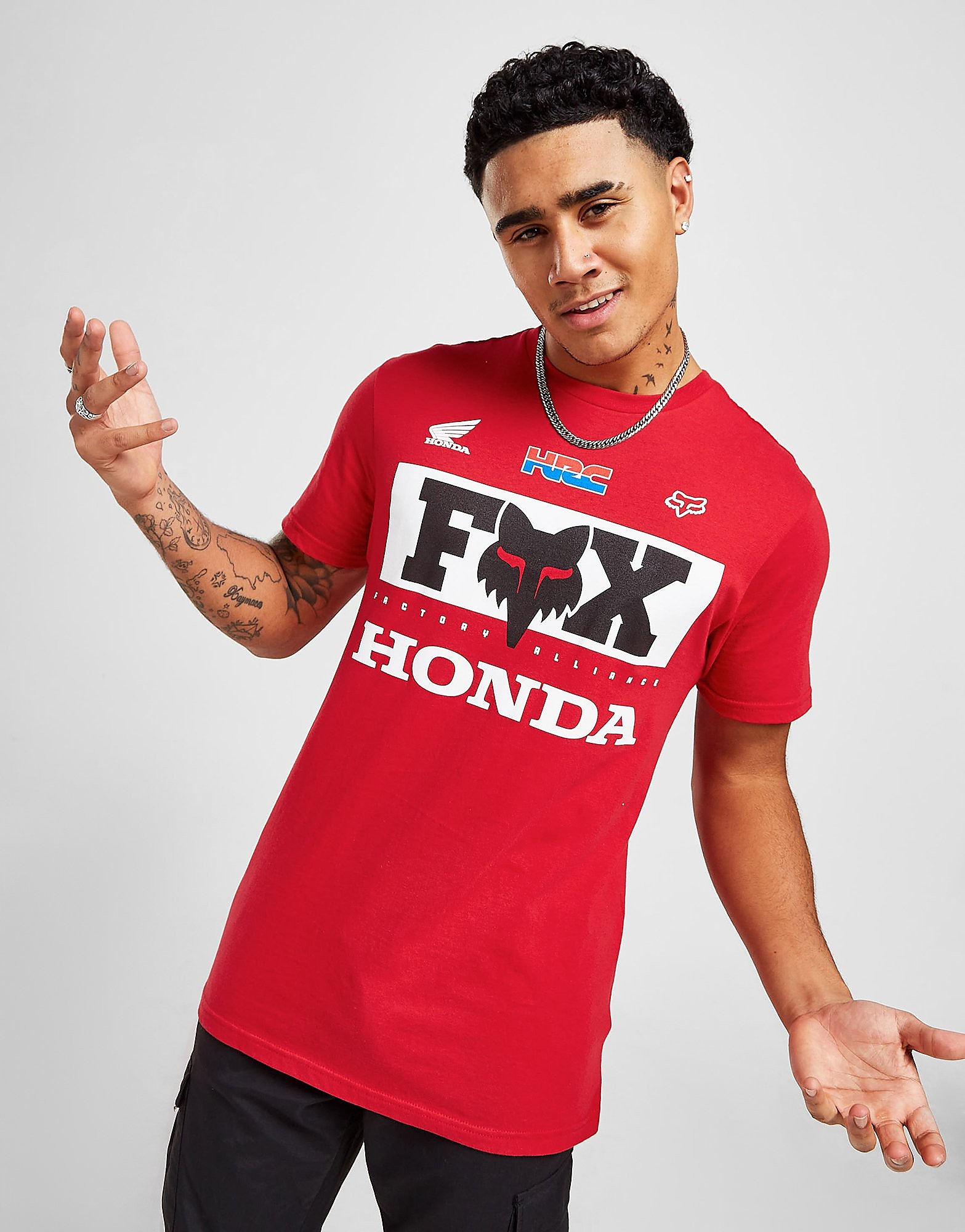 

Fox Honda Large Logo T-Shirt - Red, Red