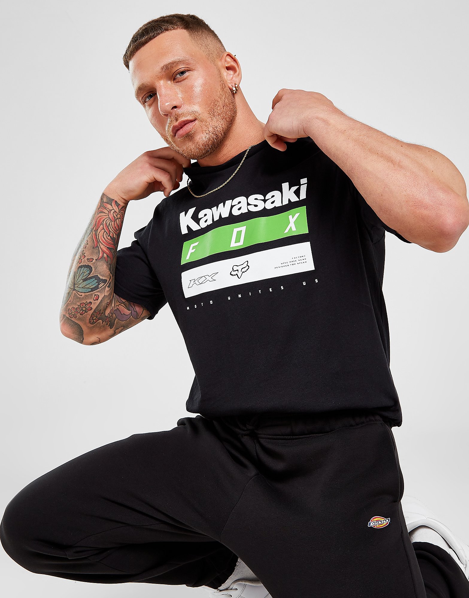 

Fox Kawasaki Large Logo T-Shirt - Black, Black
