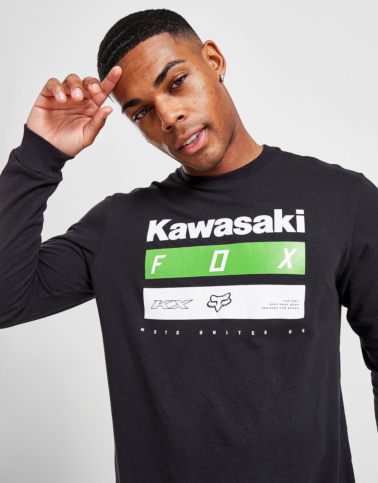 

Fox Kawasaki Long Sleeve T-Shirt - Black - Mens, Black