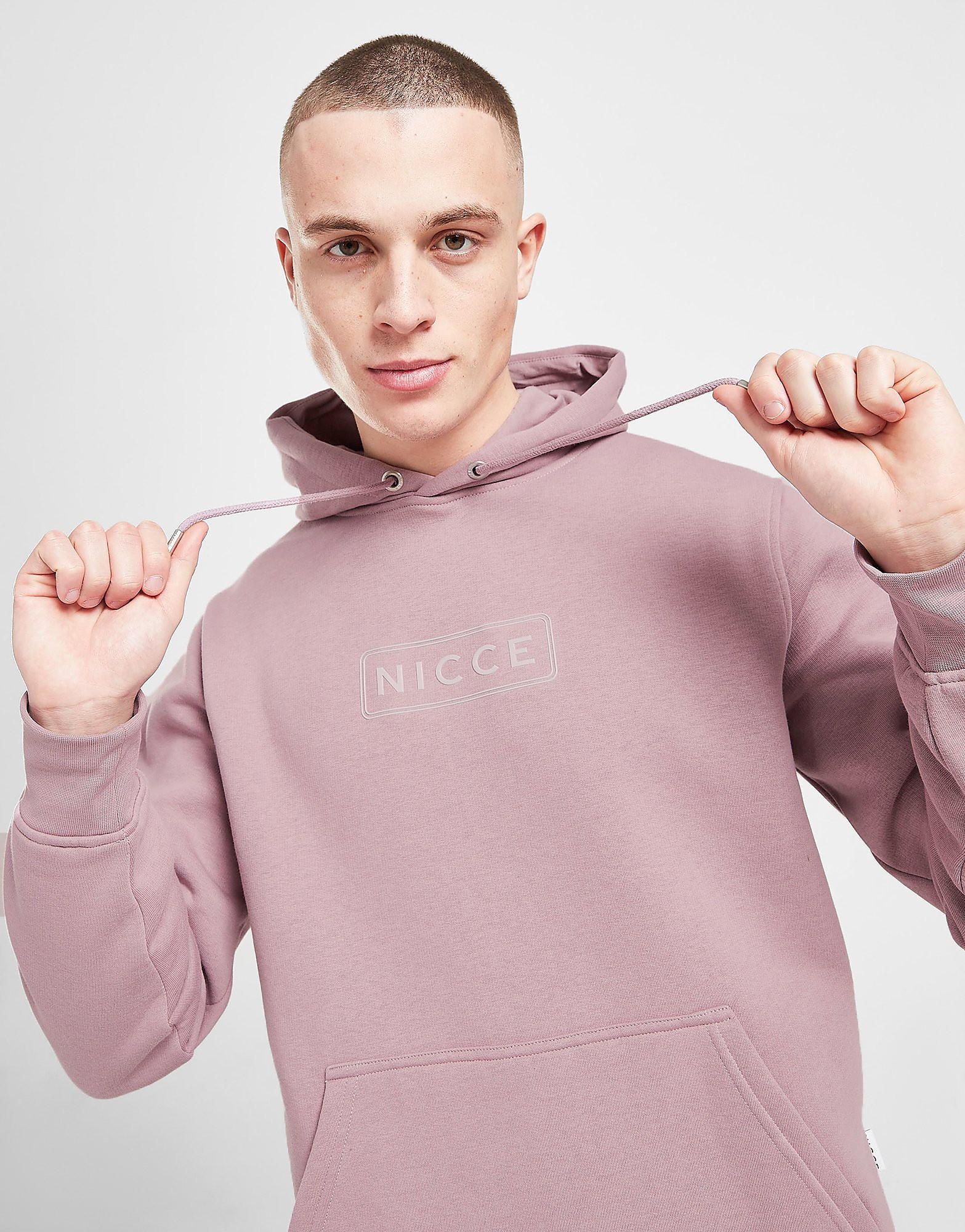 

Nicce Plinth Overhead Hoodie - Only at JD - Pink - Mens, Pink