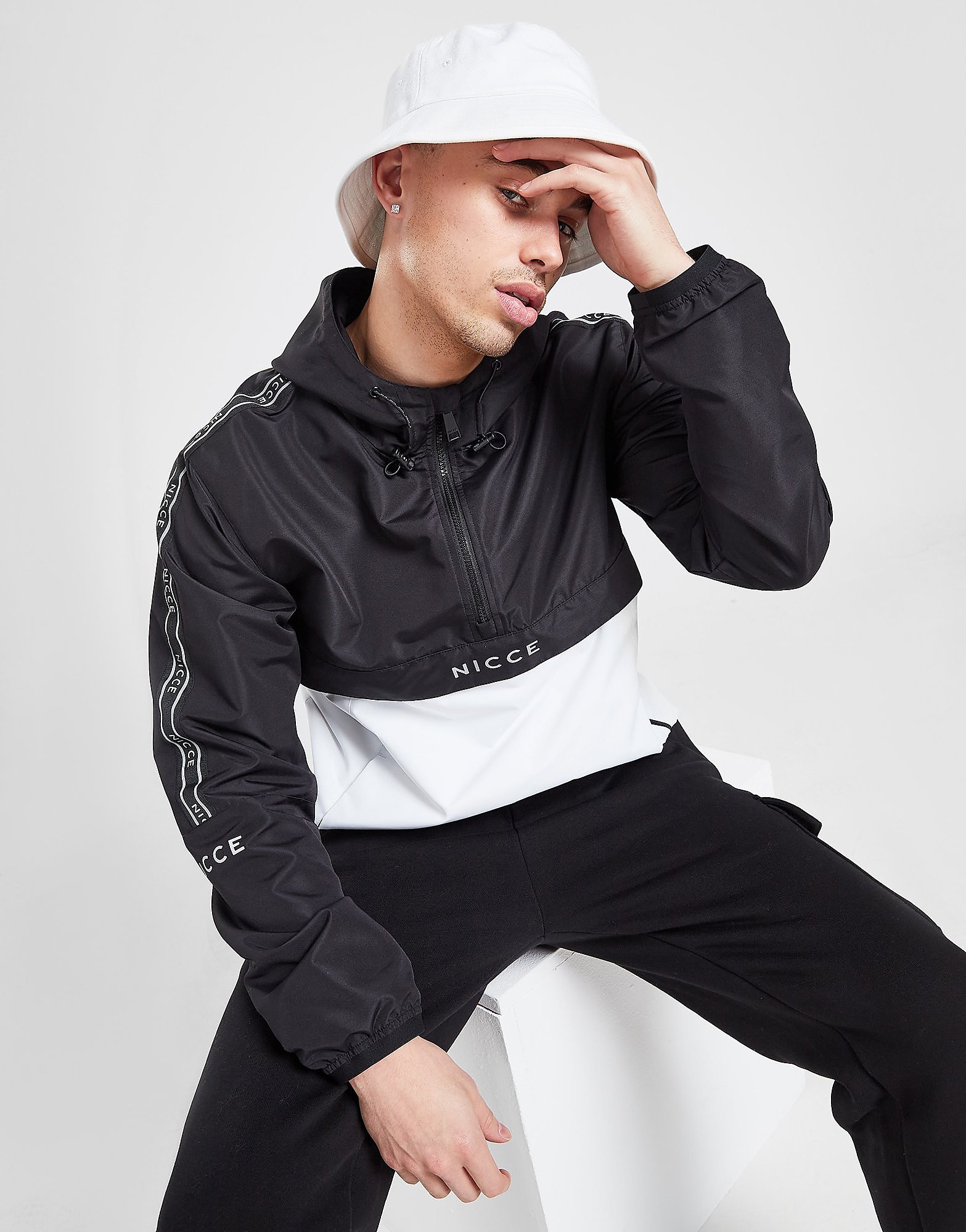 

Nicce Pulse Wind Runner Jacket - Only at JD - Black - Mens, Black