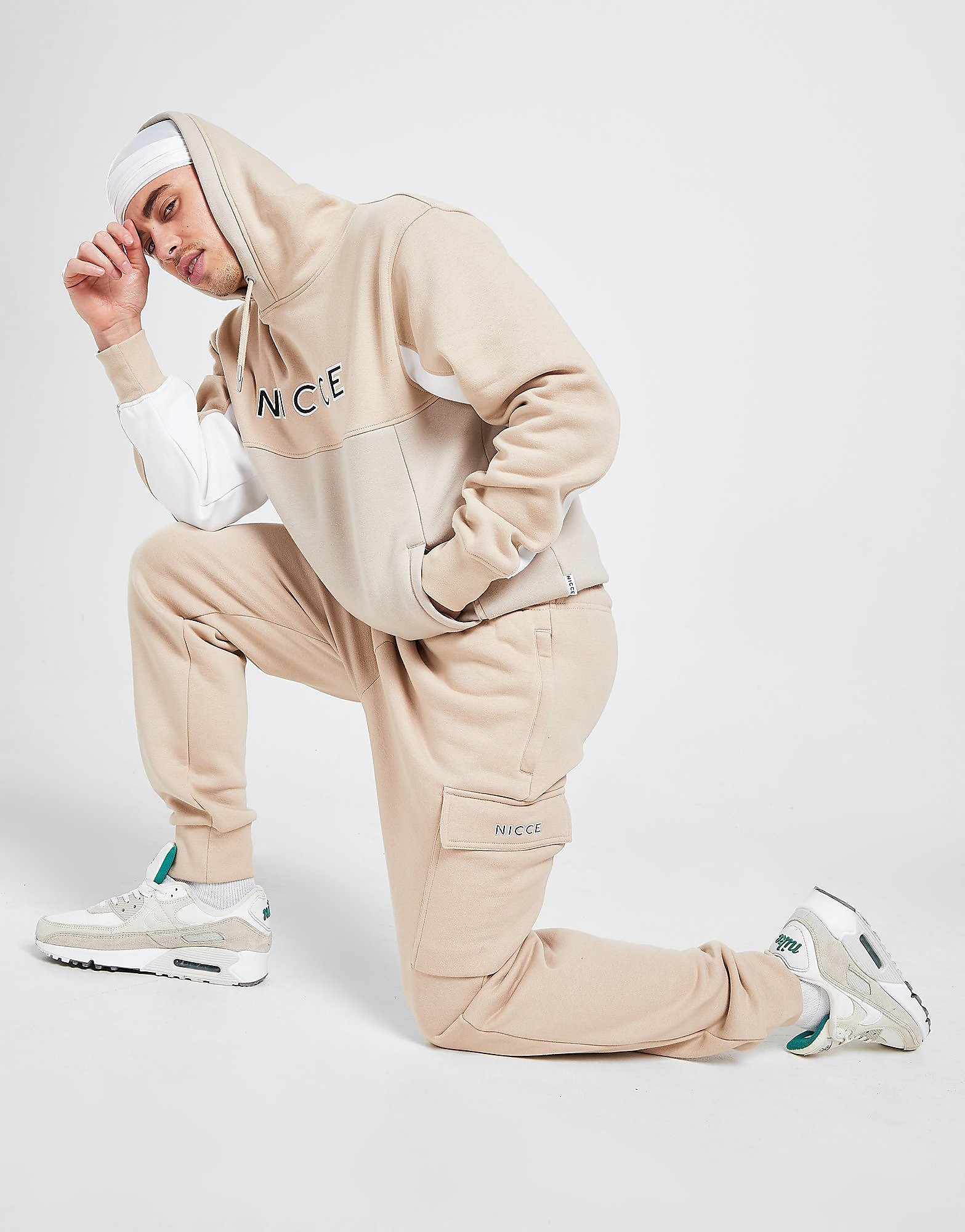 

Nicce Tor Cargo Joggers - Only at JD - Beige - Mens, Beige
