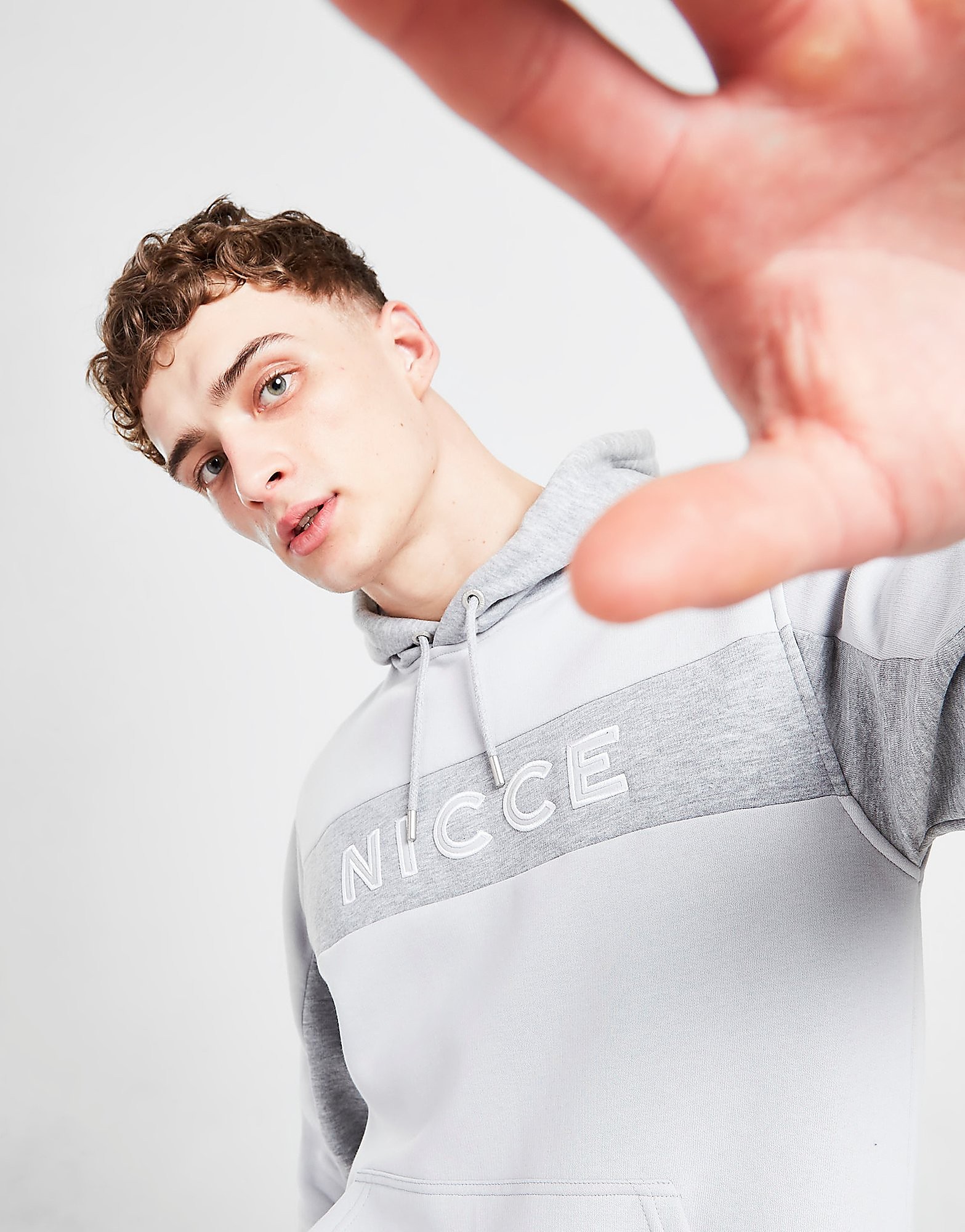 

Nicce Panama Hoodie - Grey - Mens, Grey