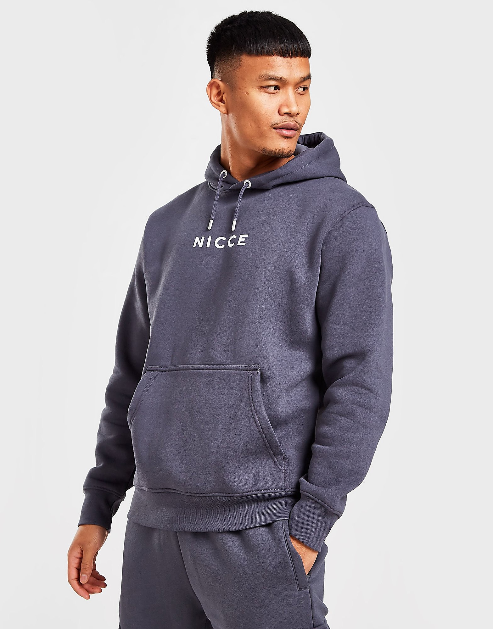 

Nicce Central Logo Hoodie - Blue - Mens, Blue
