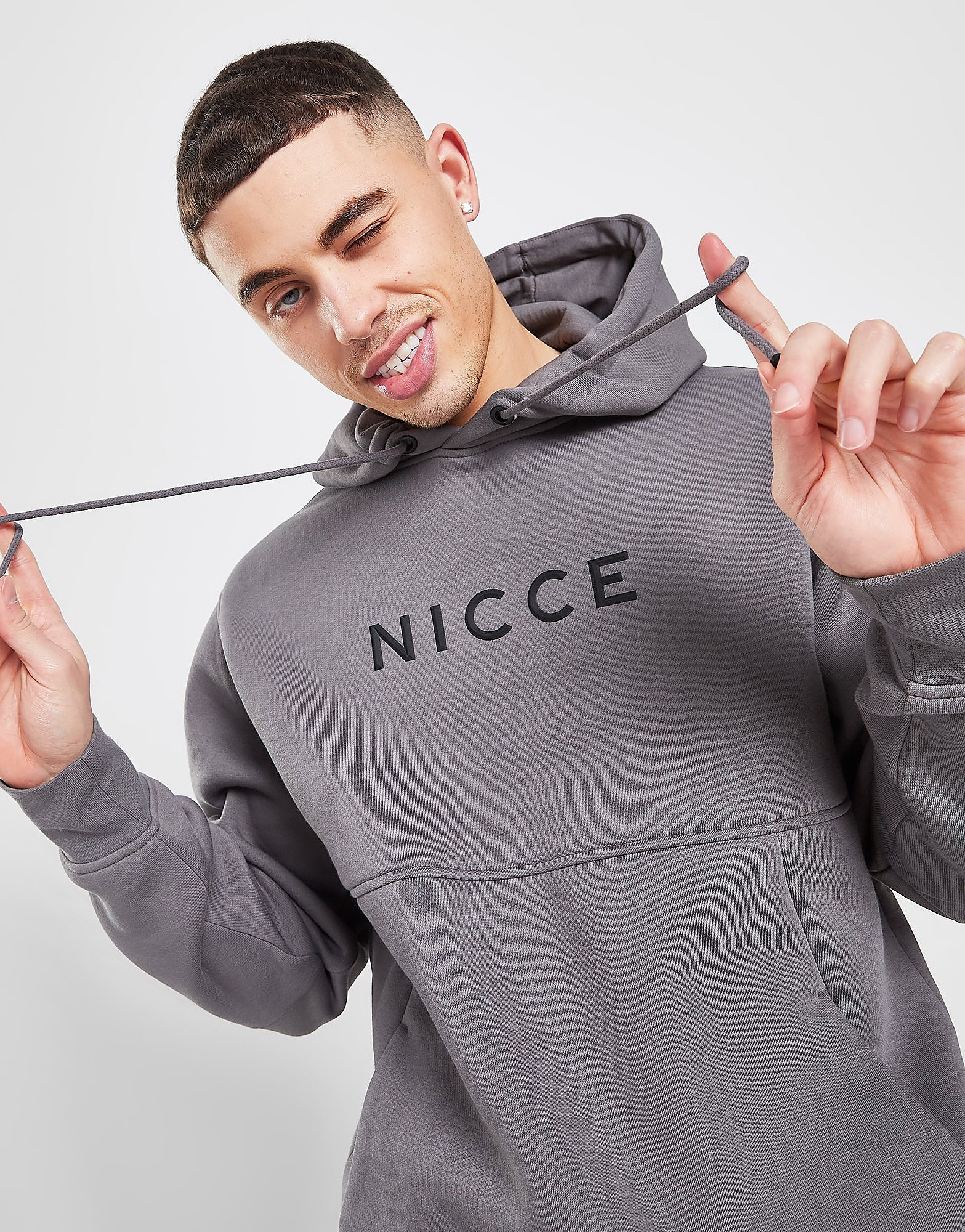 

Nicce Capul Tape Hoodie - Only at JD - Grey - Mens, Grey