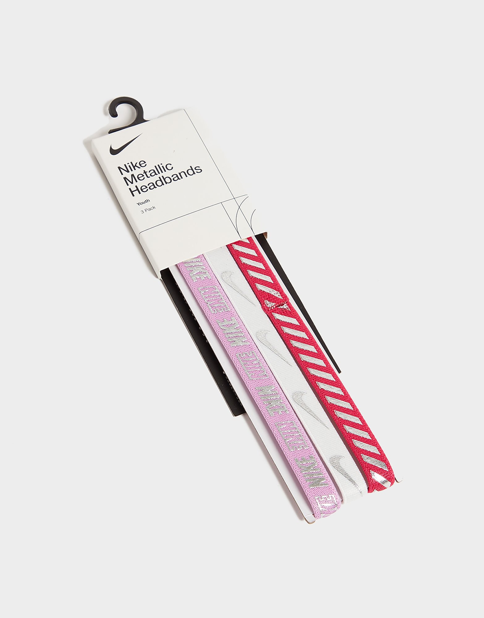 

Nike 3-Pack Metallic Headbands - Pink - Womens, Pink