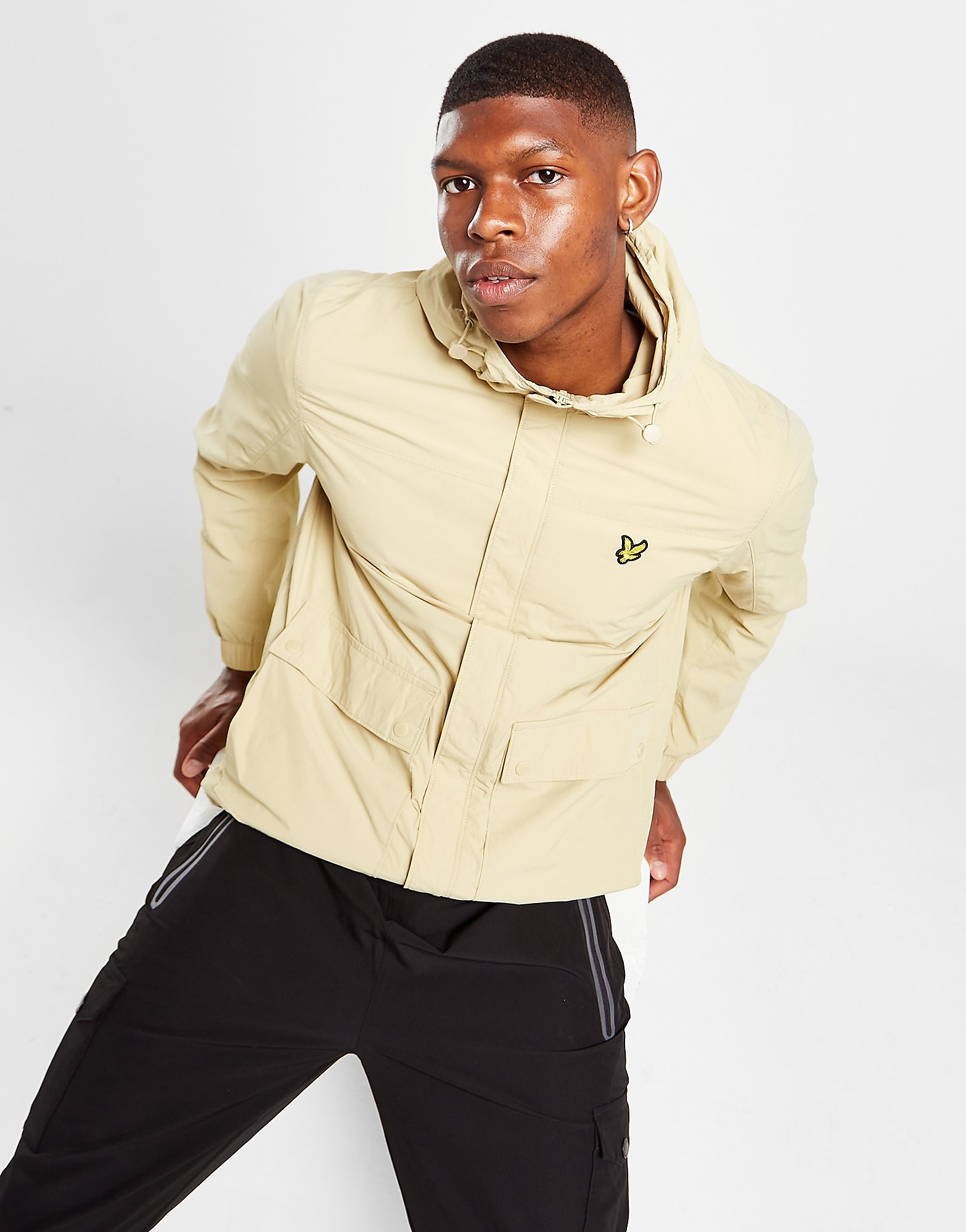

Lyle & Scott Hooded Pocket Jacket - Beige - Mens, Beige