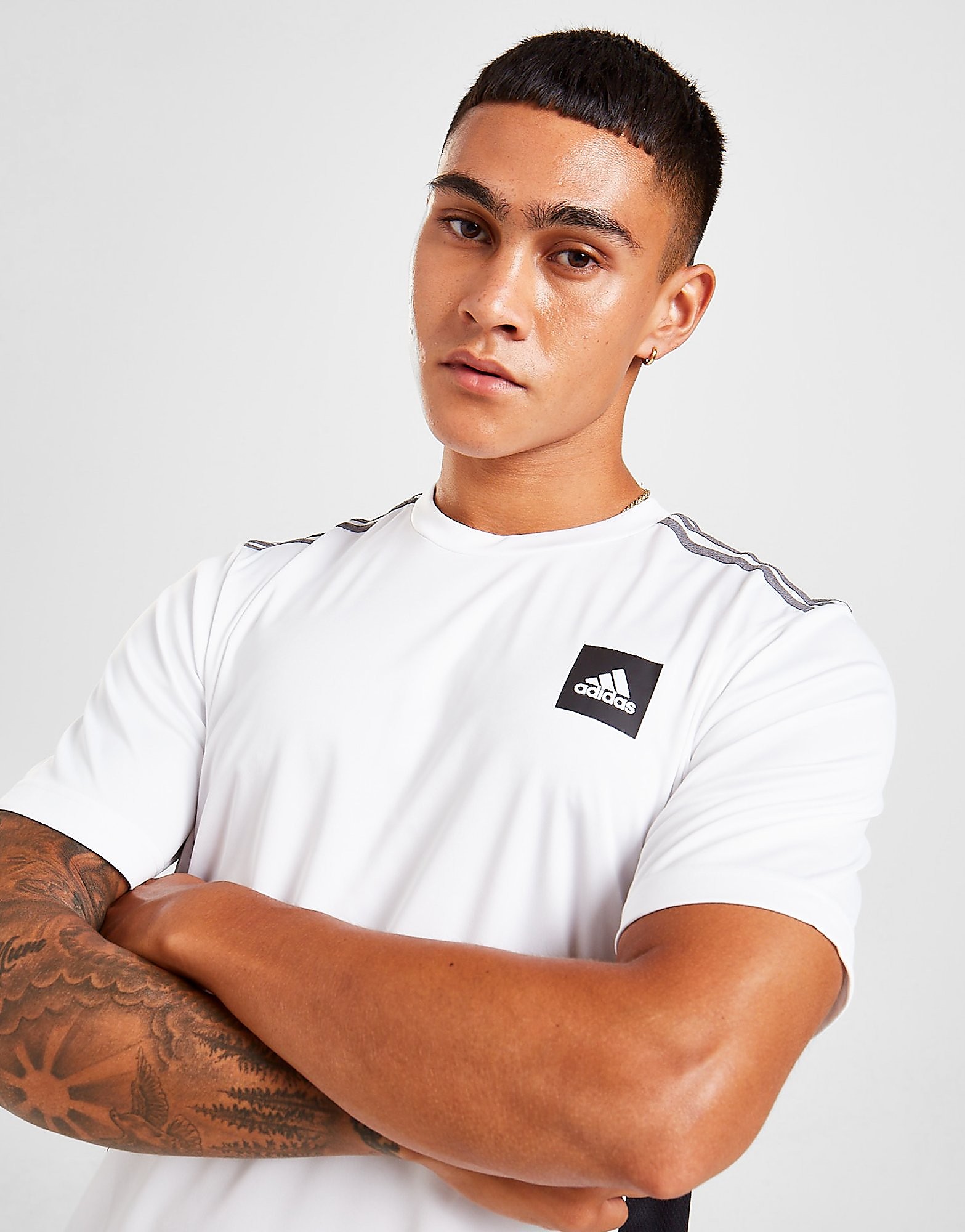 

adidas Match Football T-Shirt - Only at JD - White - Mens, White