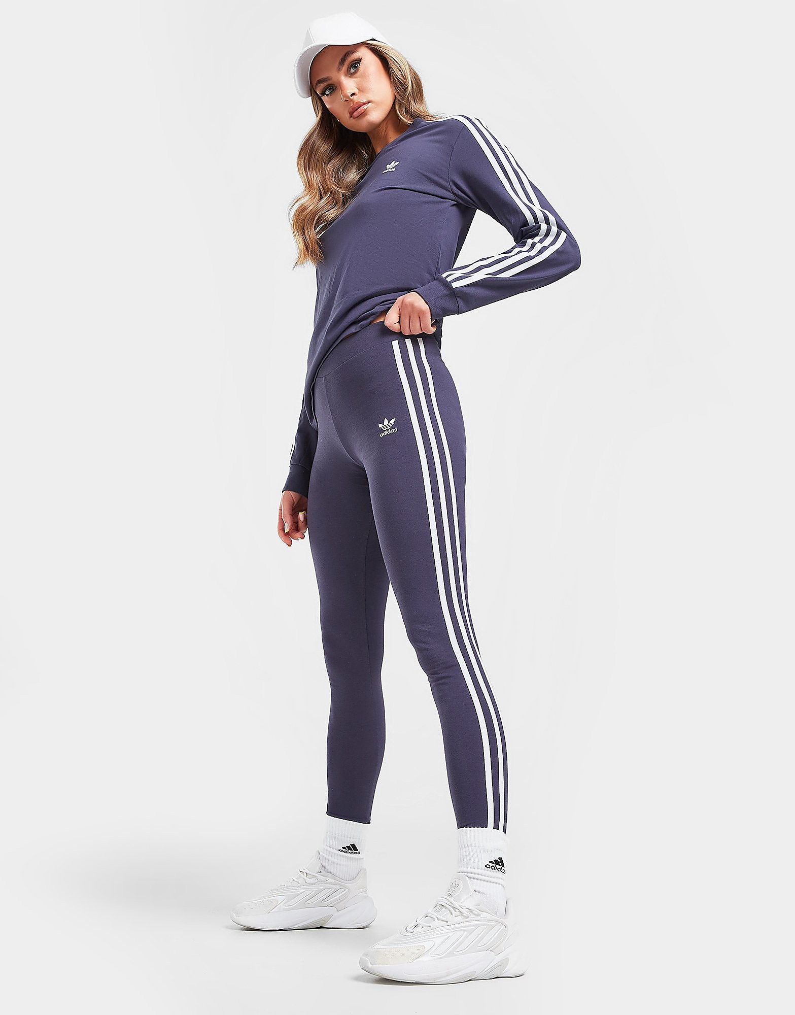 

adidas Originals 3-Stripes Leggings - Shadow Navy - Womens, Shadow Navy