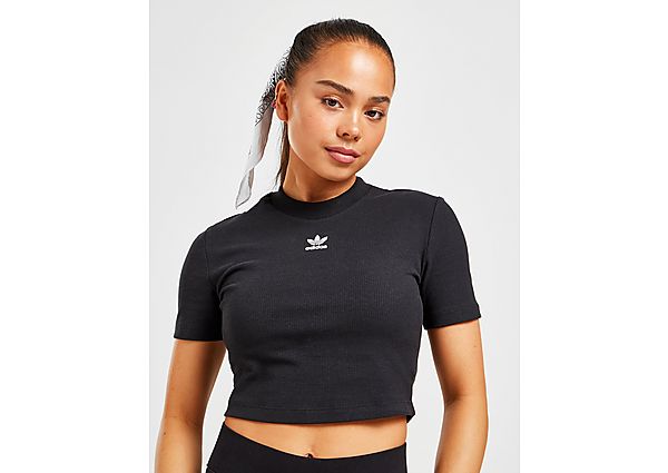 Adidas Originals T-shirt Adicolor Essentials Cropped - Black, Black