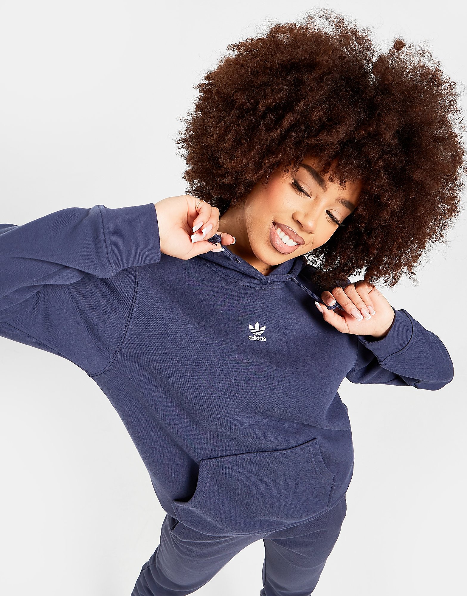 

adidas Originals Essential Fleece Overhead Hoodie - Shadow Navy - Womens, Shadow Navy