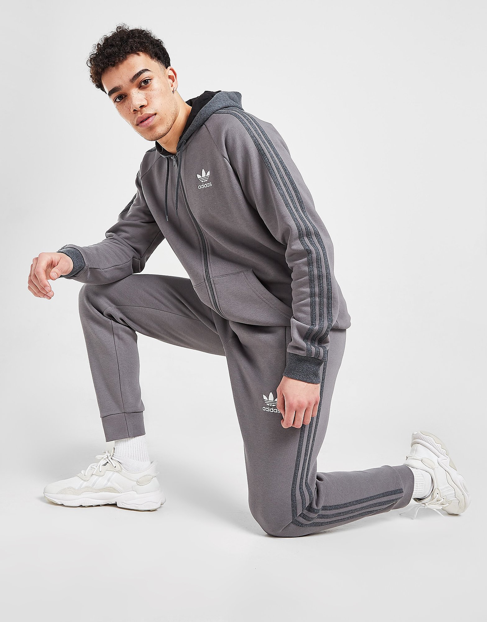 

adidas Originals Trefoil 3-Stripes Joggers - Only at JD - Grey - Mens, Grey