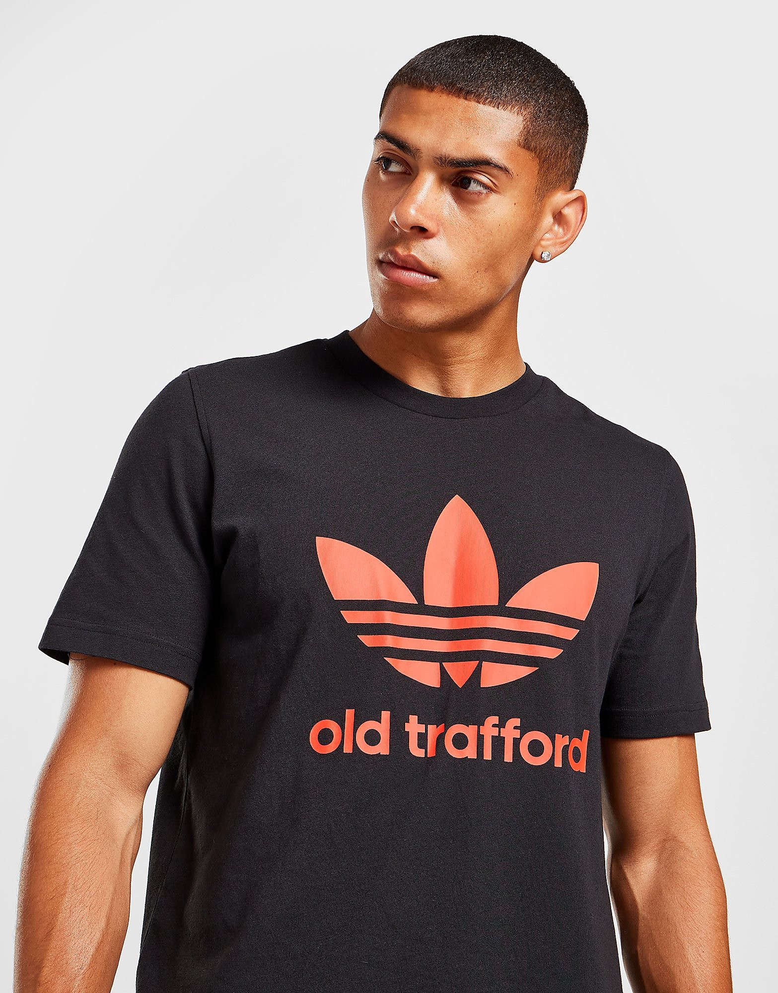 

adidas Originals Manchester United FC Old Trafford T-Shirt - BLACK - Mens, BLACK
