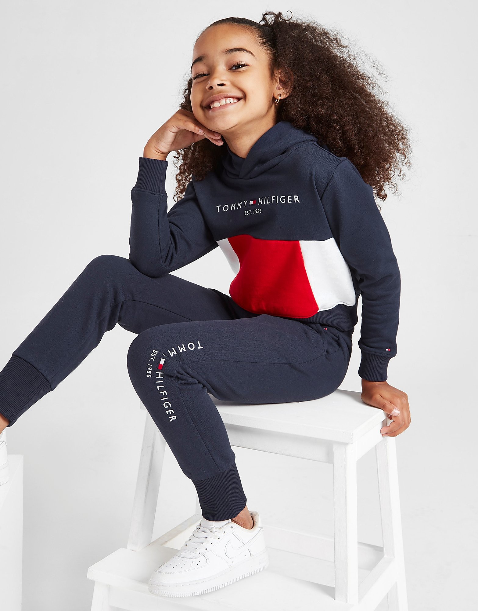 

Tommy Hilfiger Girls' Colour Block Hoodie & Joggers Set Children - Blue - Kids, Blue