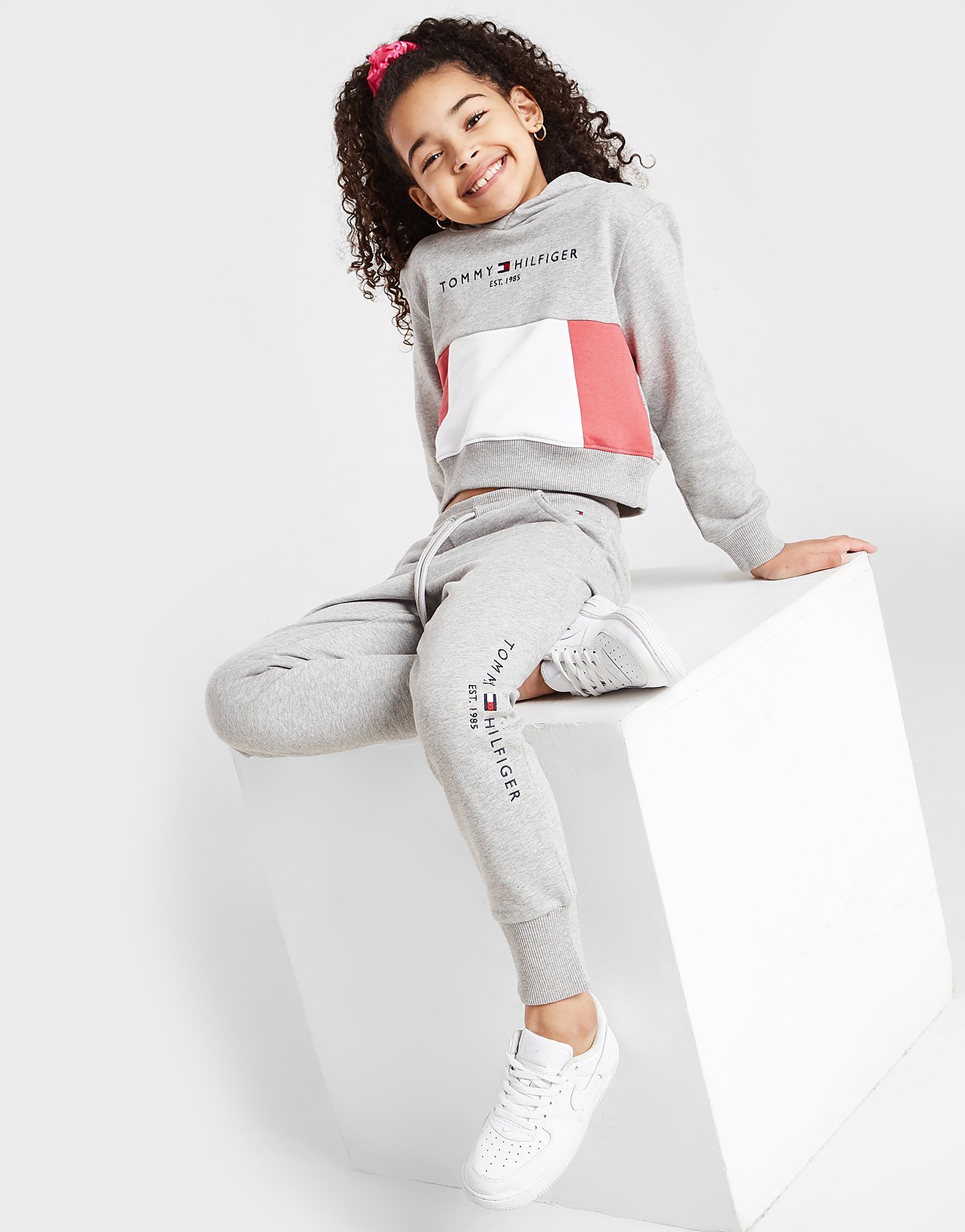 

Tommy Hilfiger Girls' Colour Block Hoodie & Joggers Set Children - Grey - Kids, Grey