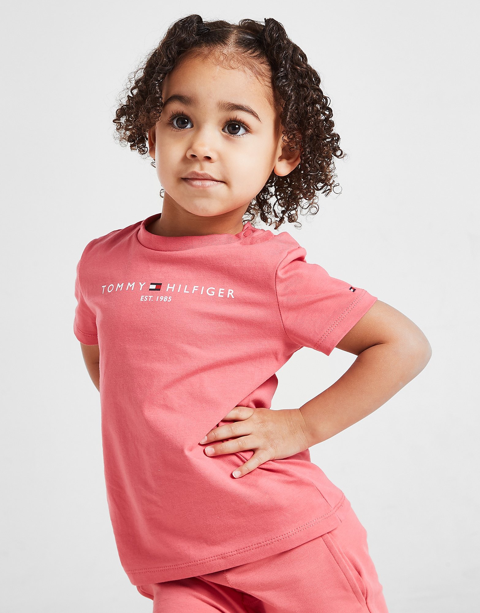 

Tommy Hilfiger Girls' Essential T-Shirt Infant - Pink - Kids, Pink