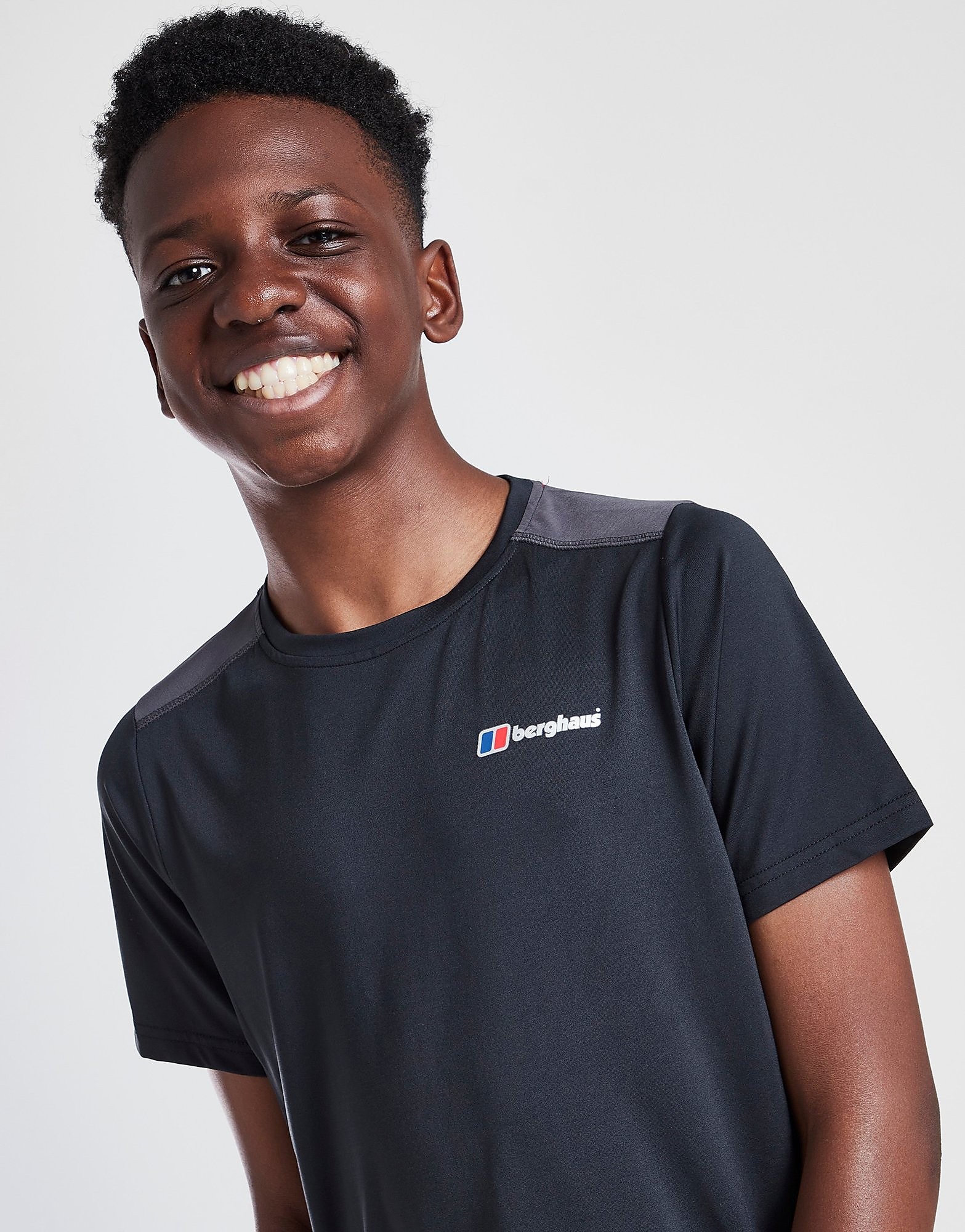 

Berghaus Poly Short Sleeve Woven T-Shirt Junior - Only at JD - Black - Kids, Black
