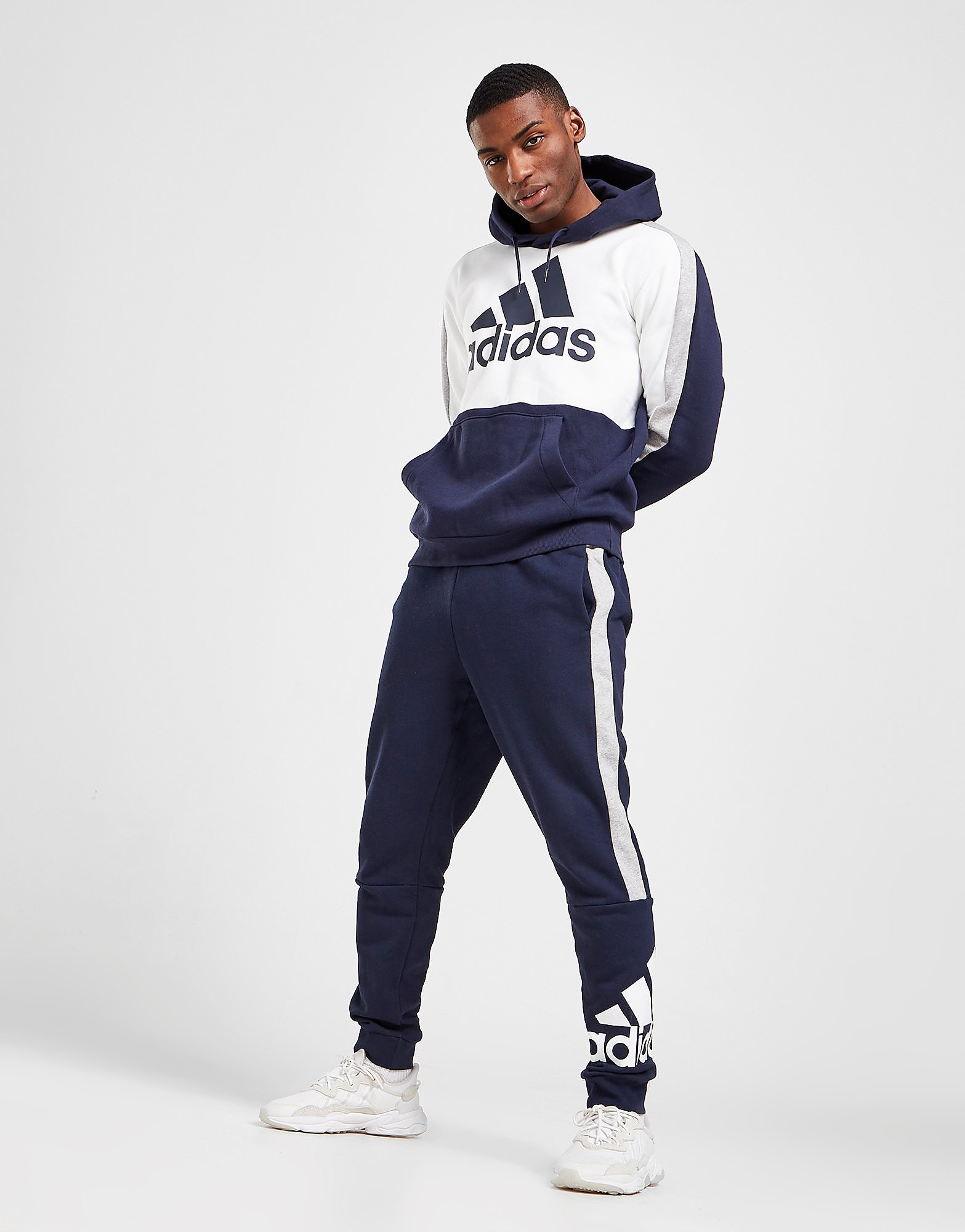 

adidas Essentials Colour Block Joggers - Only at JD - Blue/NAVY/WHT - Mens, Blue/NAVY/WHT
