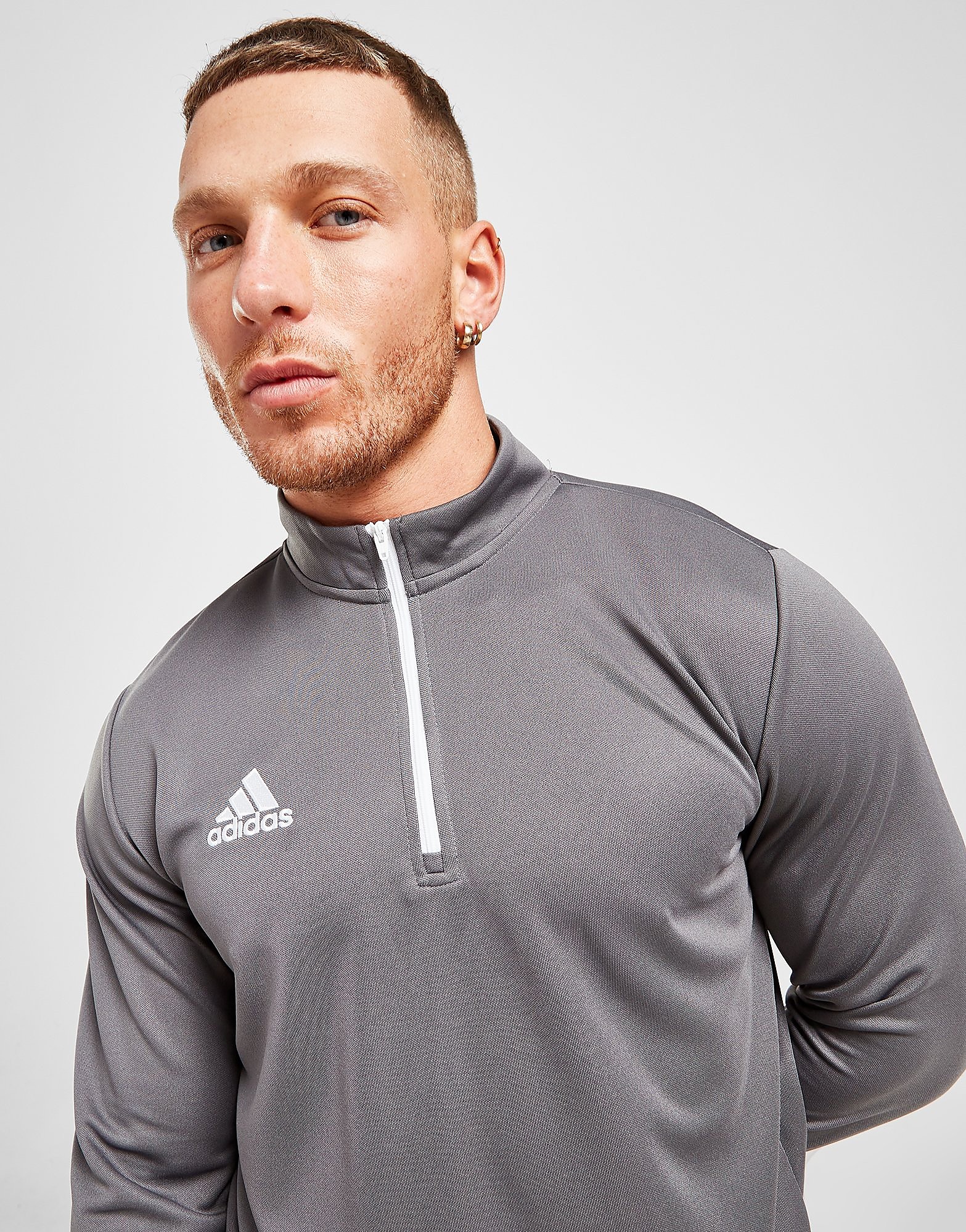

adidas Entrada 22 Track Top - Team Grey Four - Mens, Team Grey Four