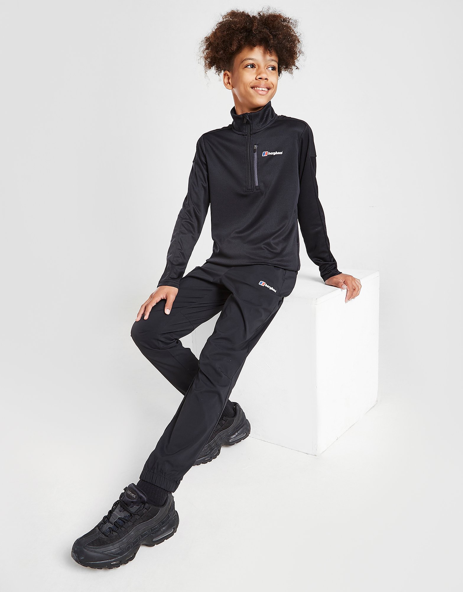 

Berghaus 1/4 Zip Poly Tech Top Junior - Only at JD - Black - Kids, Black