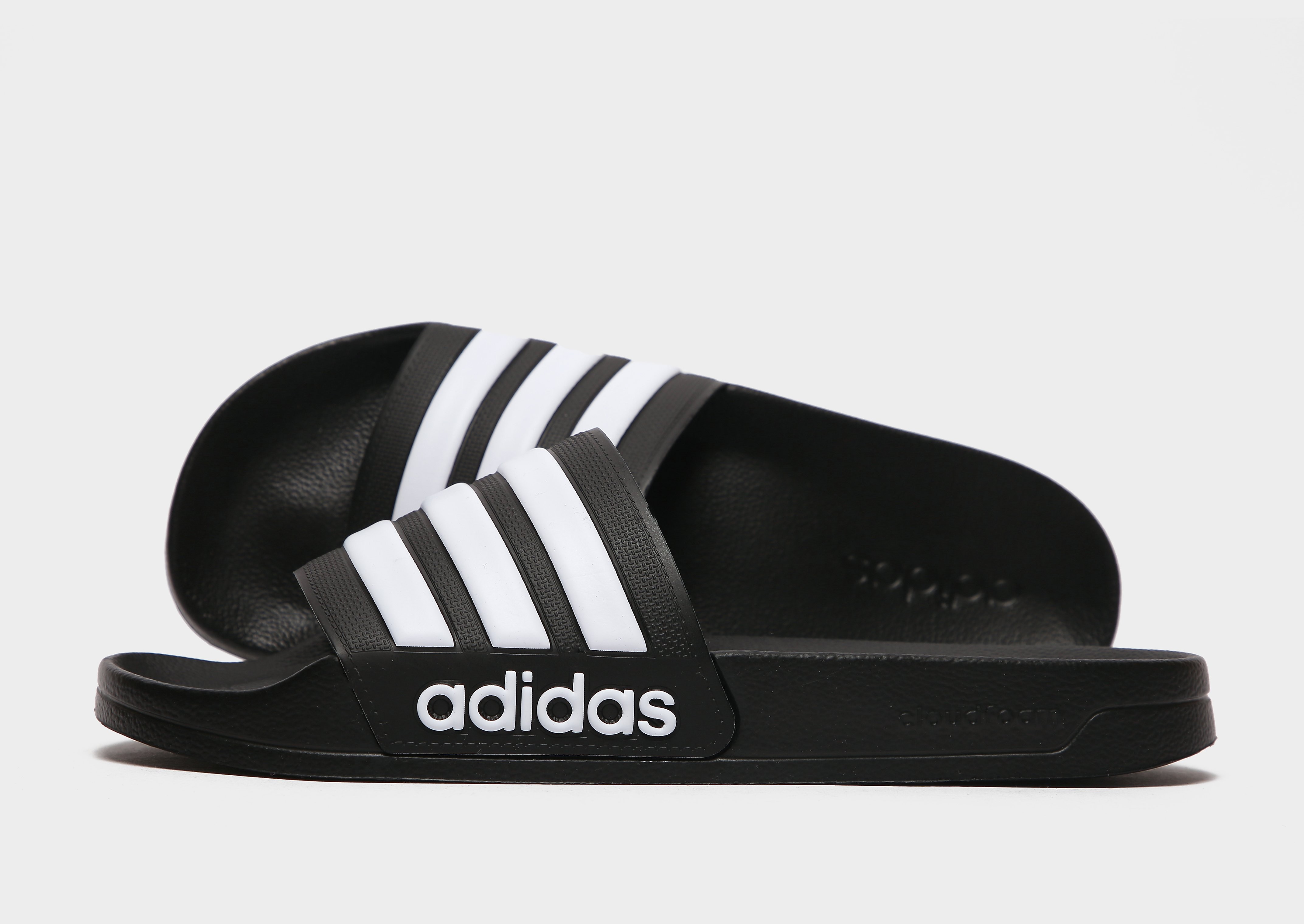 

adidas Originals Adilette Shower Slides - Core Black / Cloud White / Core Black - Womens, Core Black / Cloud White / Core Black