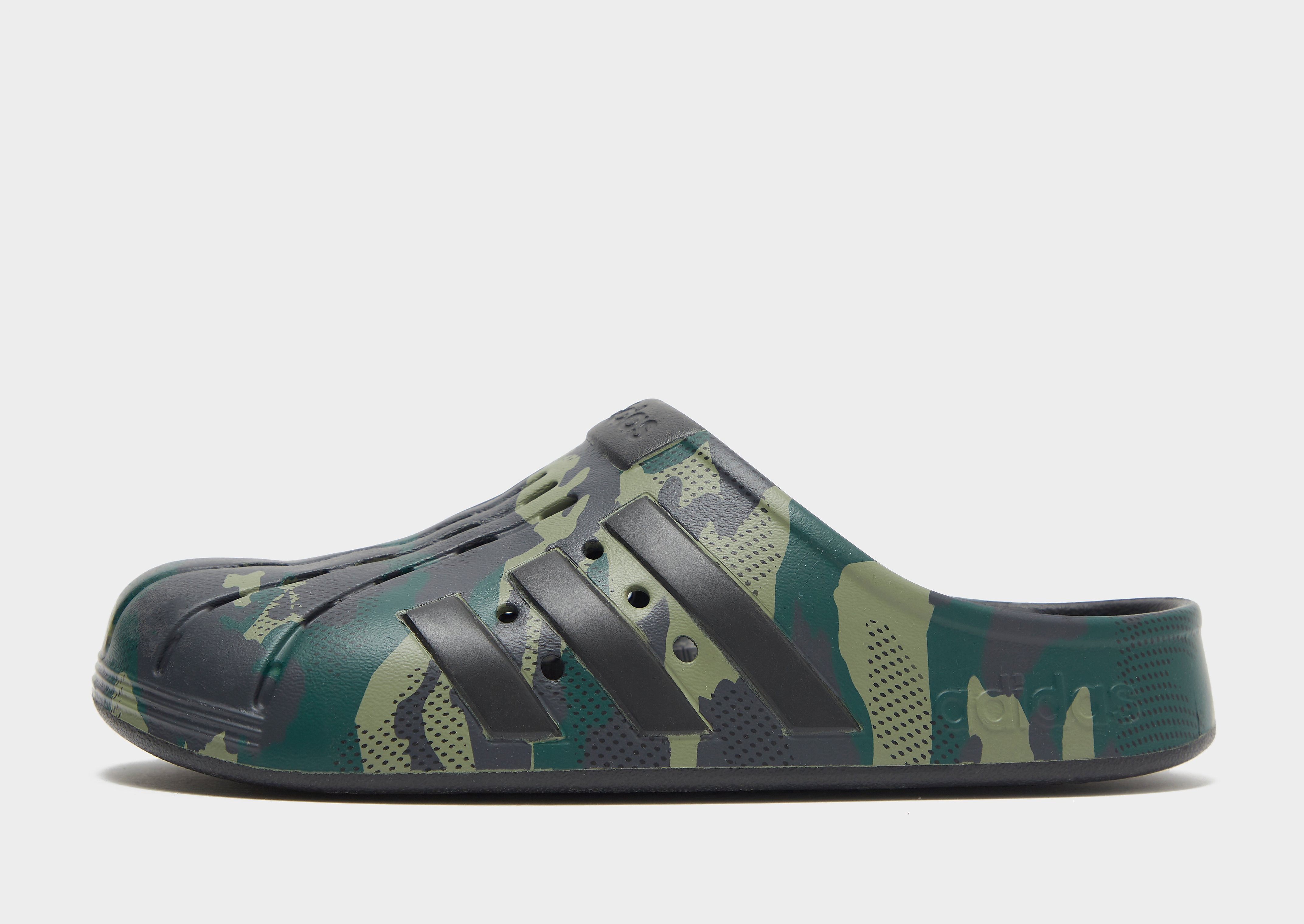 

adidas Adilette Clogs - Green - Mens, Green