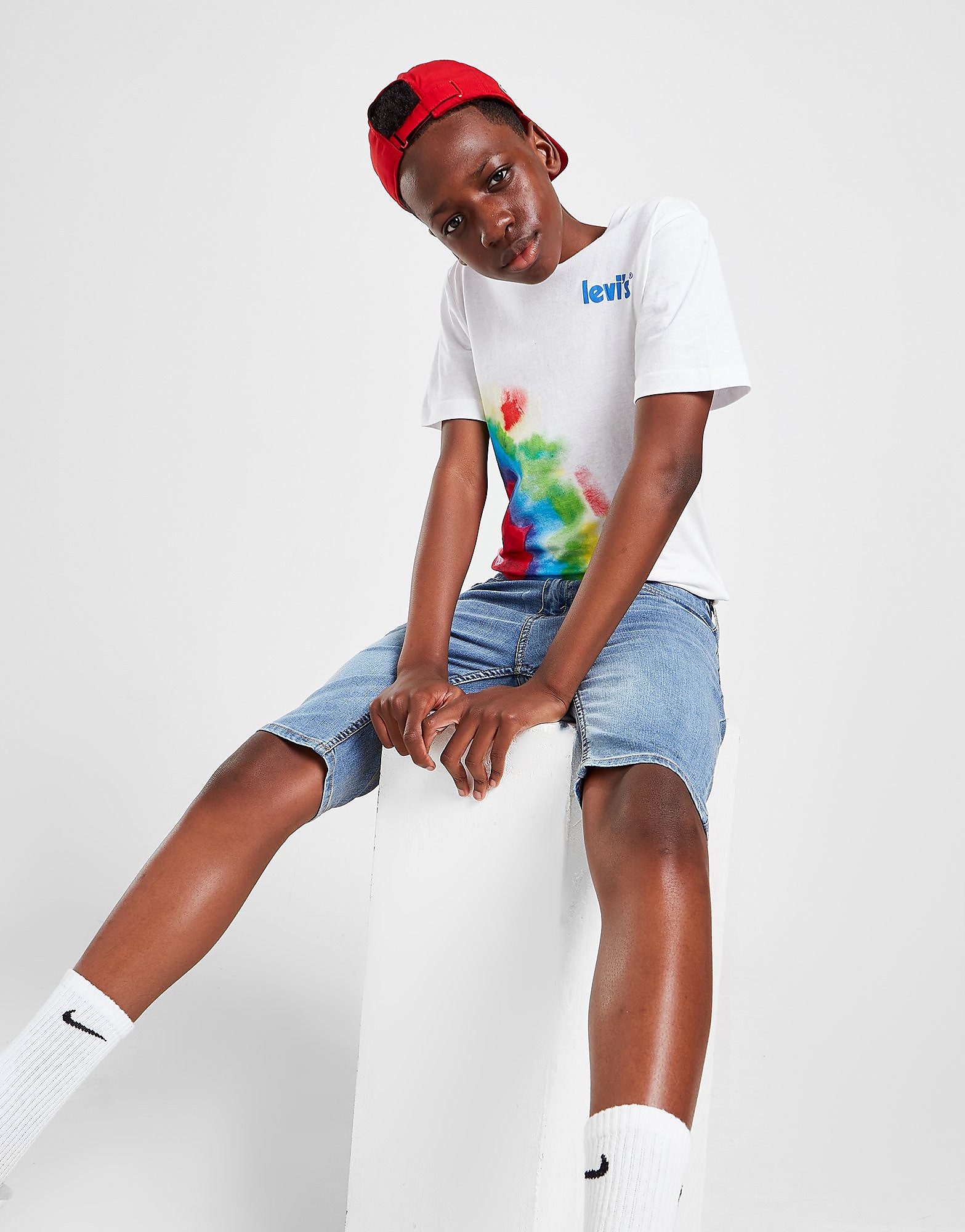 

Levis Bright Tie Dye T-Shirt Junior - White/WHITE - Kids, White/WHITE