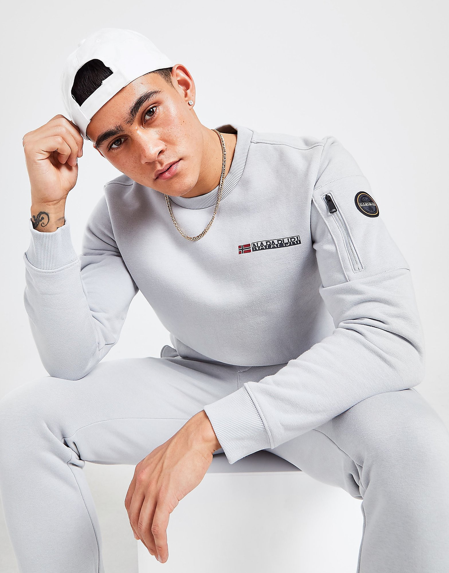 

Napapijri Belk MA1 Sweatshirt - Only at JD - Grey - Mens, Grey