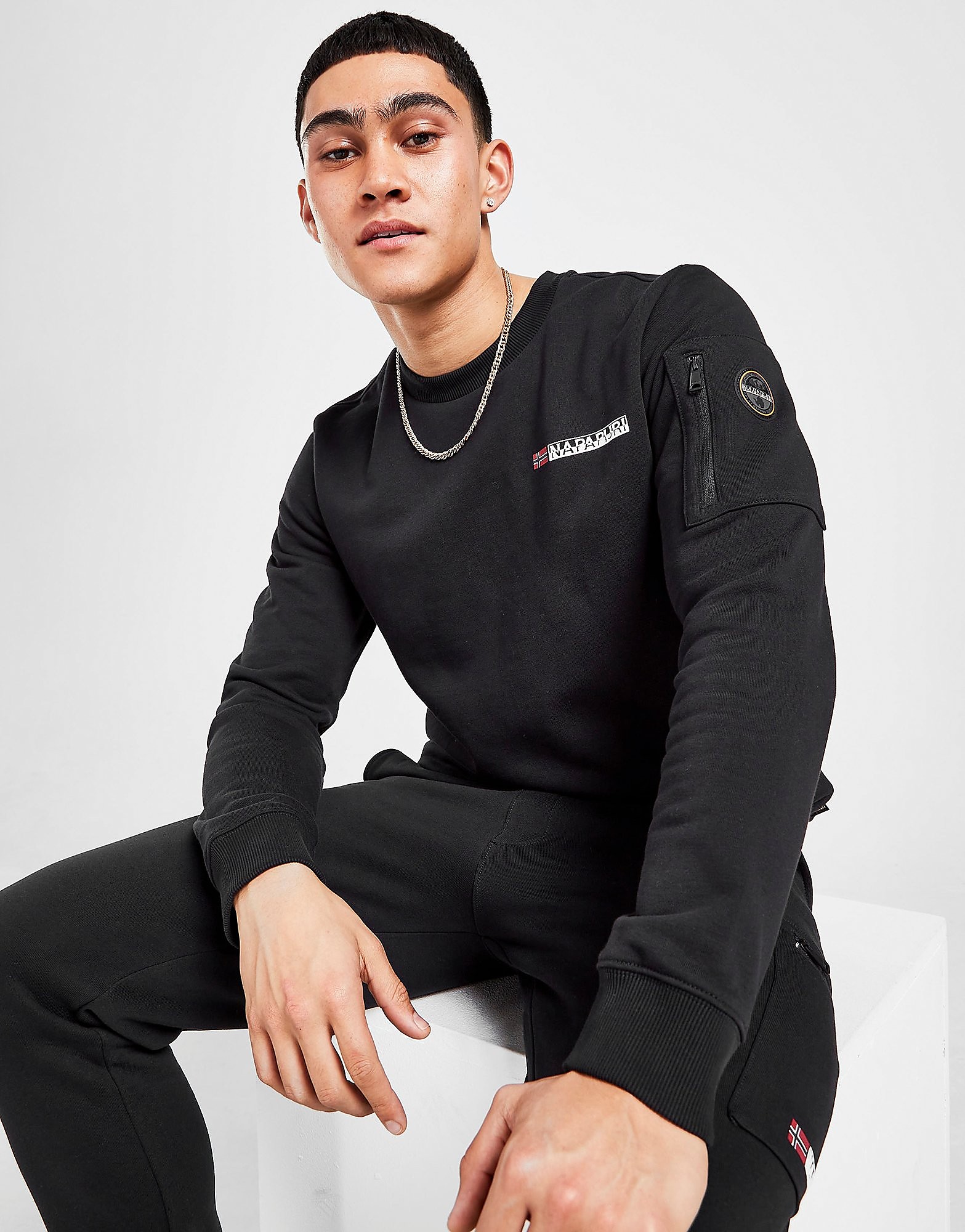 

Napapijri Belk MA1 Sweatshirt - Only at JD - Black - Mens, Black