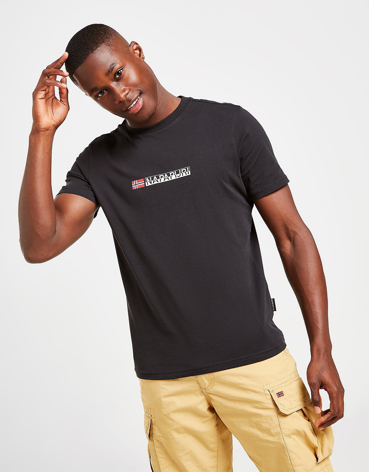 

Napapijri Sory Flag T-Shirt - Only at JD - Black - Mens, Black