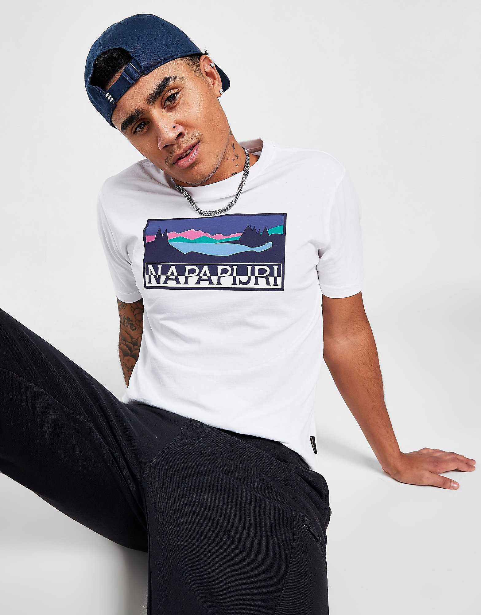 

Napapijri Sondi Graphic T-Shirt - Only at JD - White, White