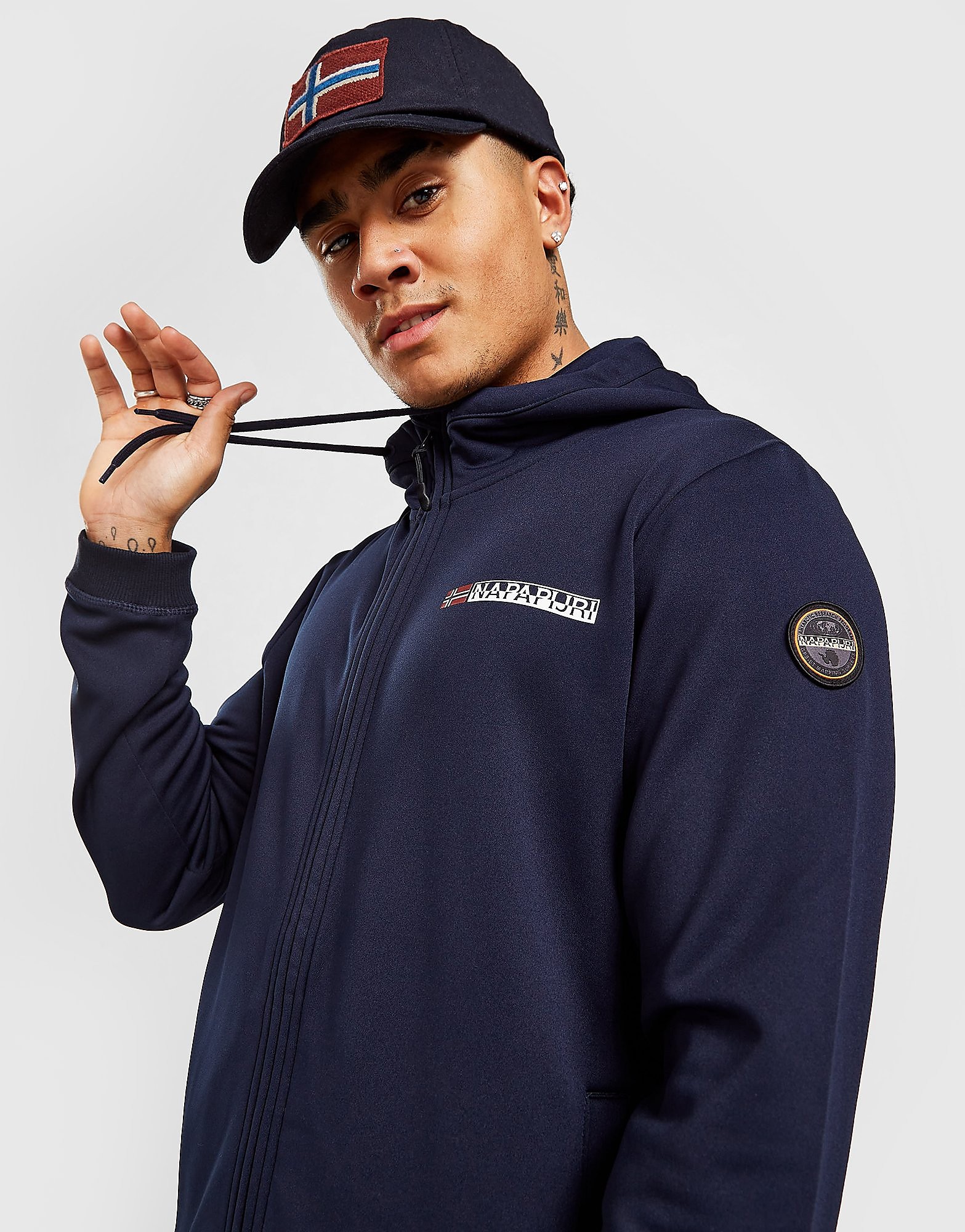 

Napapijri Poly Full Zip Hoodie - Only at JD - Navy - Mens, Navy